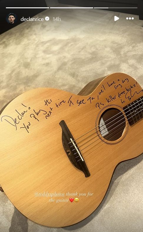 Declan Rice Ed Sheeran Guitar