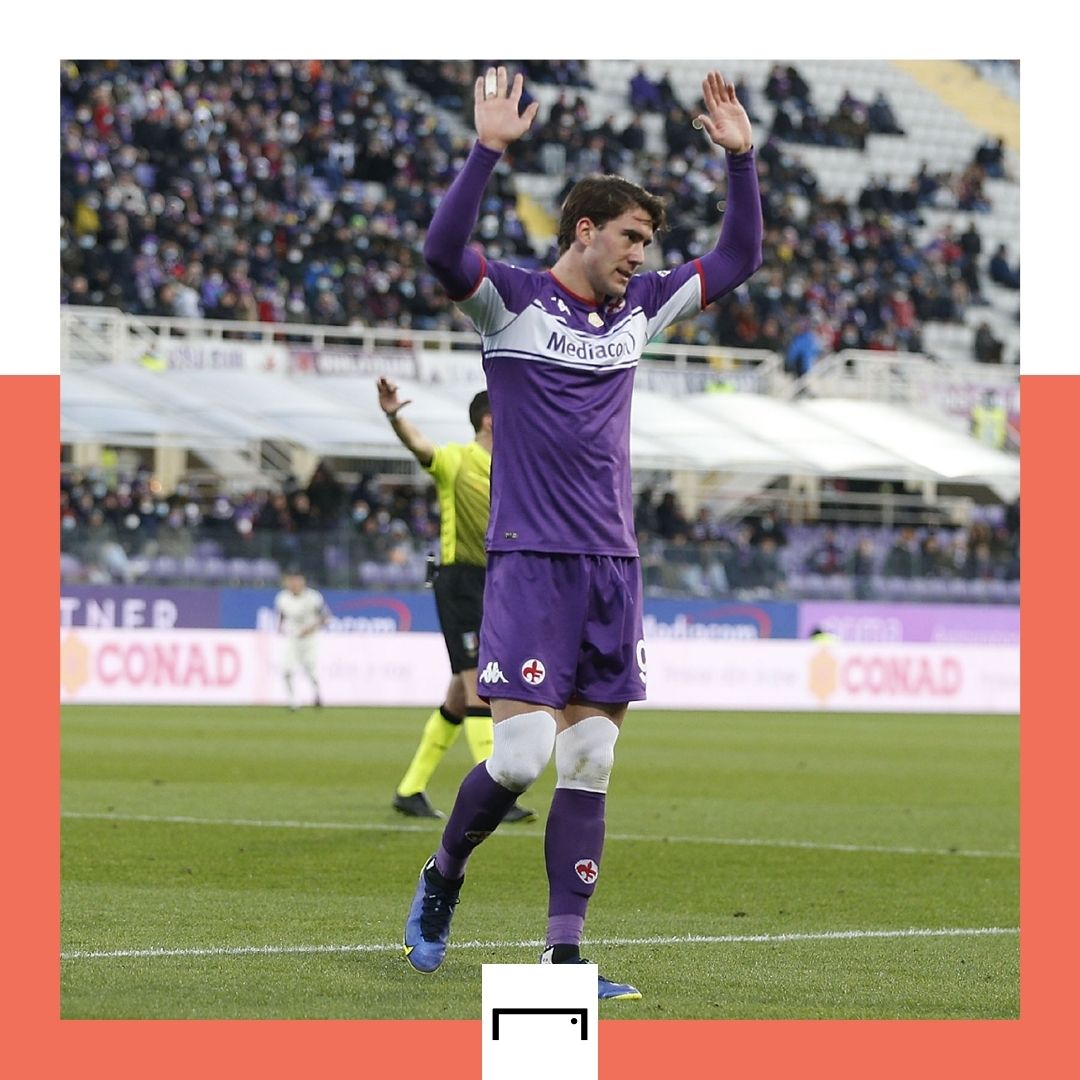 Dusan Vlahovic Fiorentina Serie A 2021-22 GFX