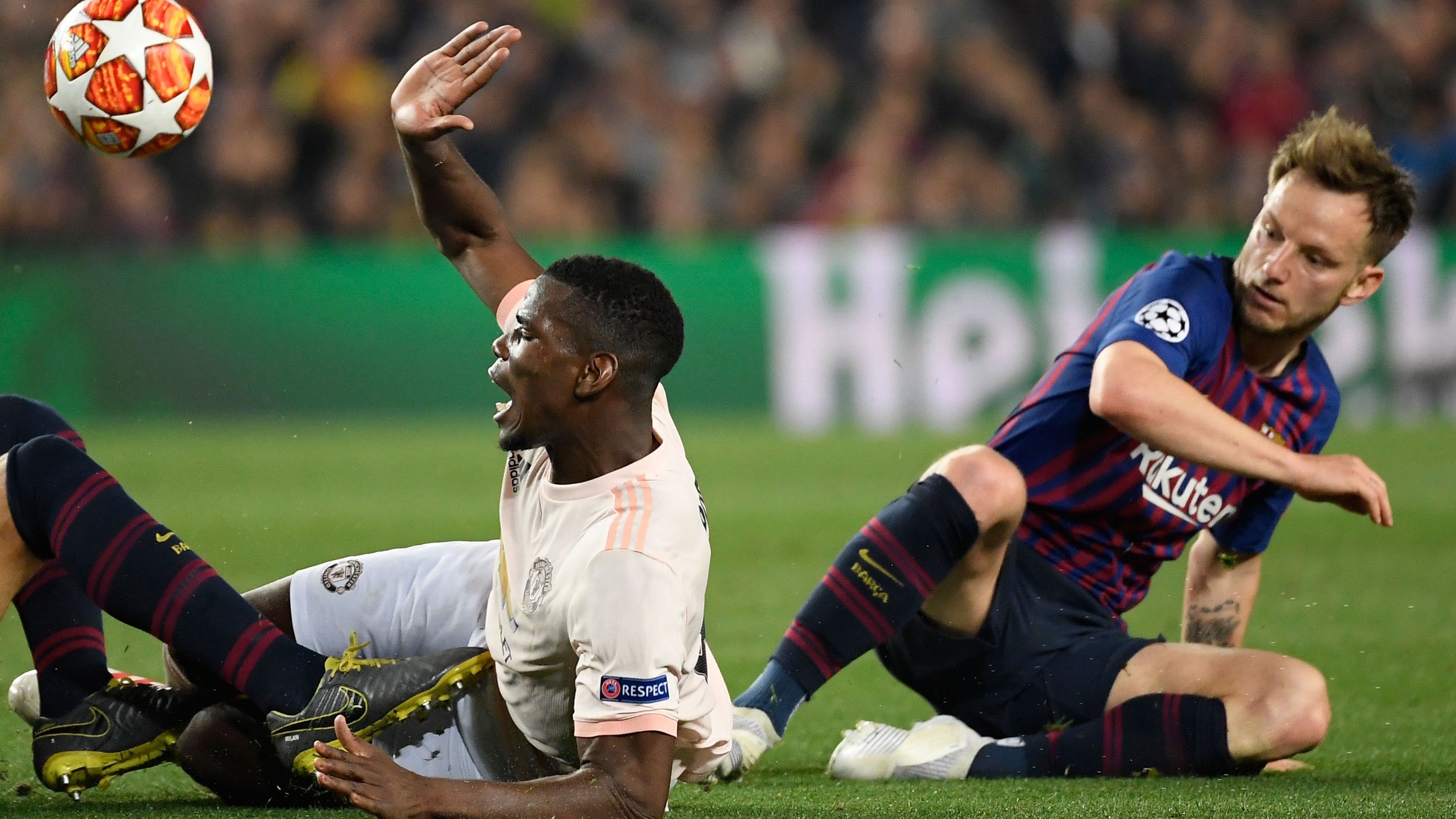 Paul Pogba Ivan Rakitic Barcelona Manchester United UCL 16042019