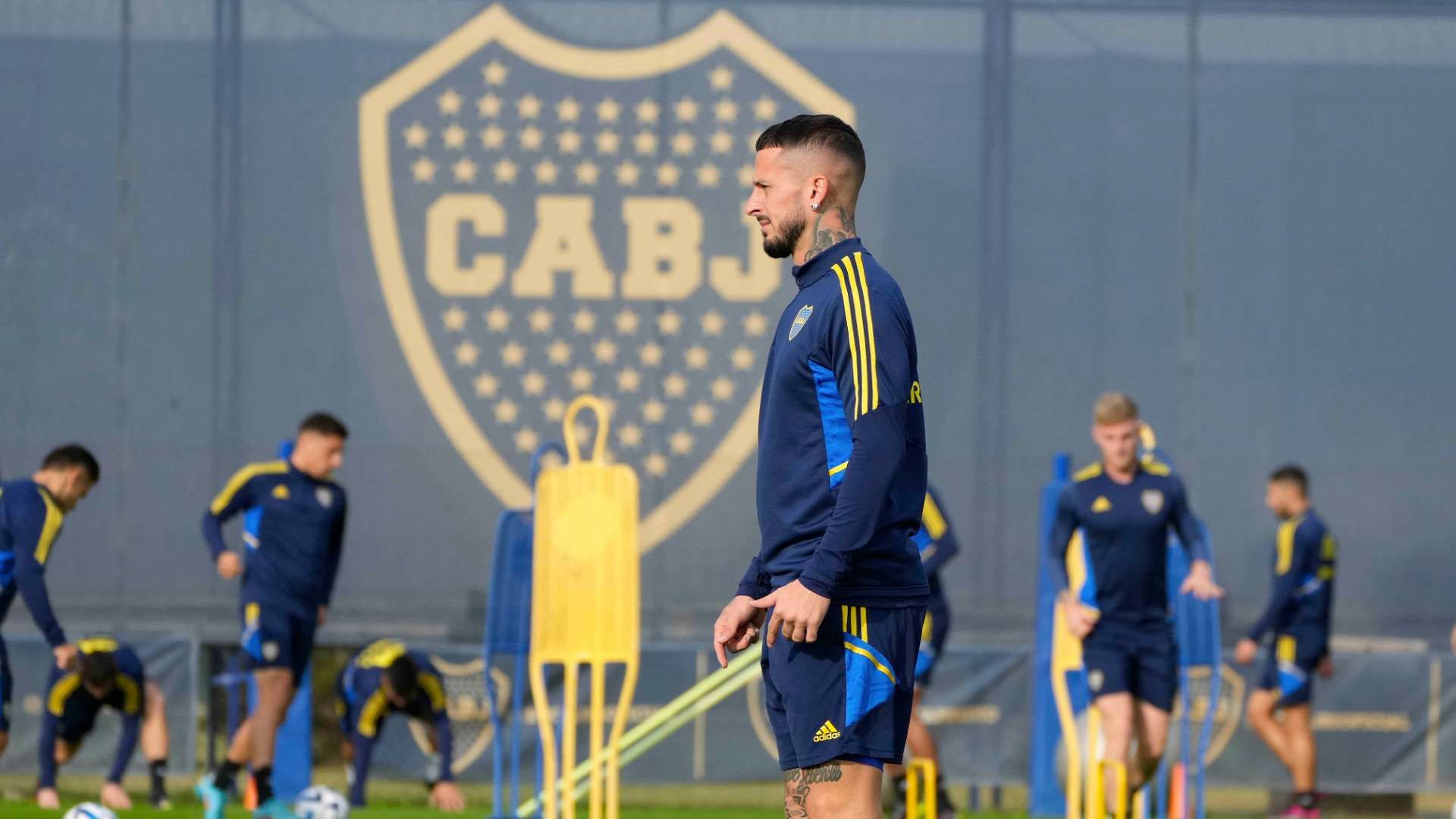 Dario Benedetto Boca entrenamiento 2023