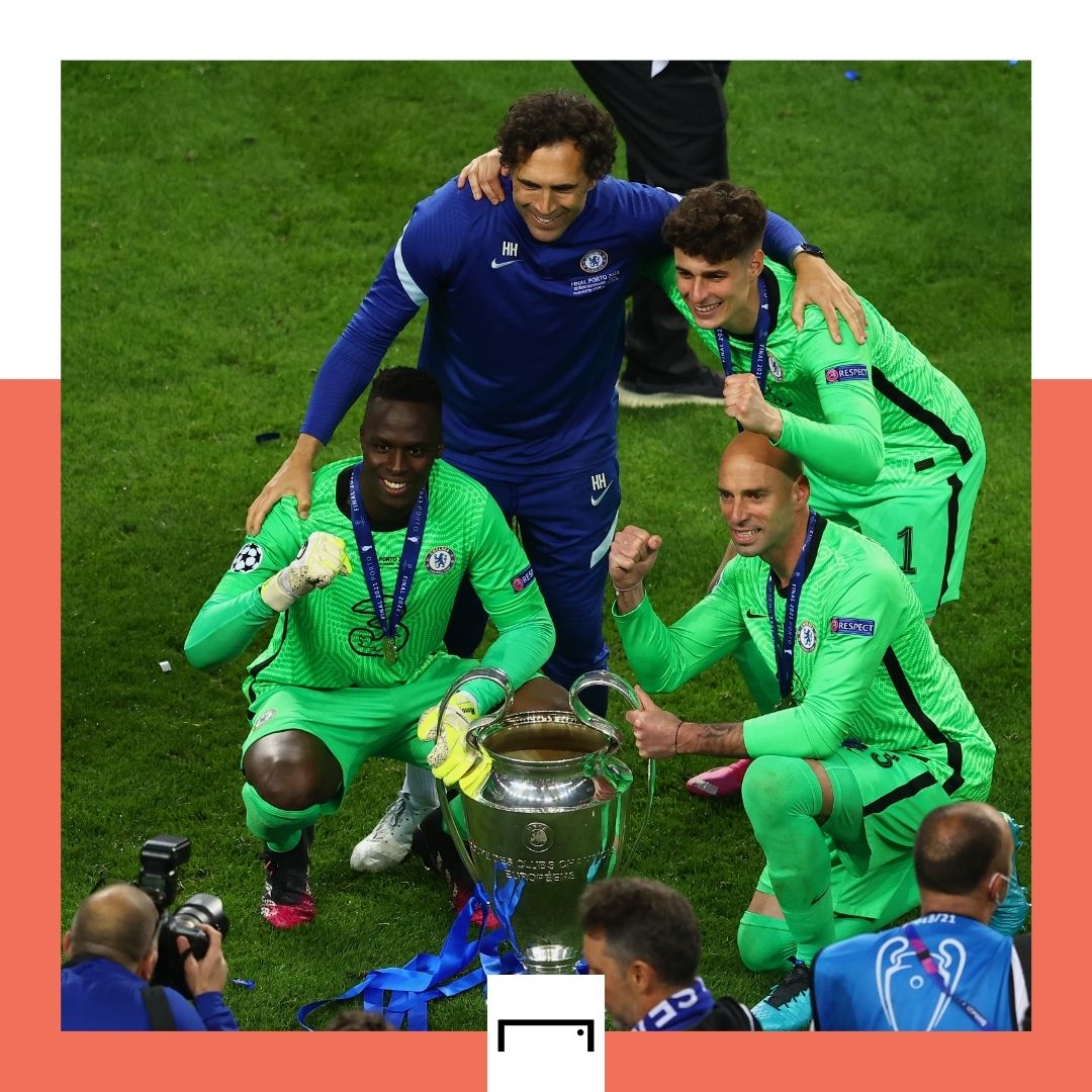 Kepa Edouard Mendy Chelsea Champions League final 2021 GFX