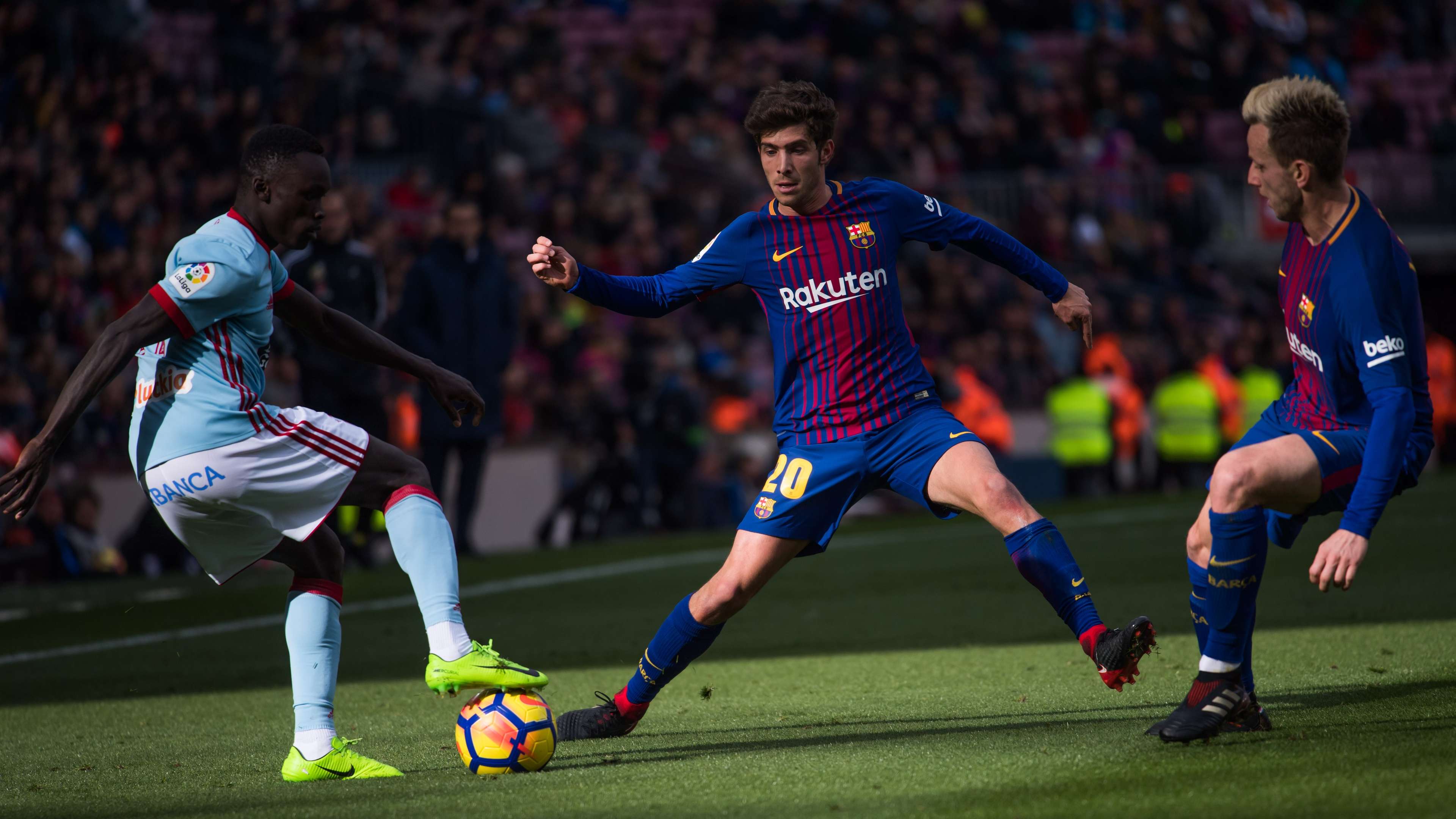 Pione Sisto Sergi Roberto Ivan Rakitic Barcelona Celta LaLiga 02122017