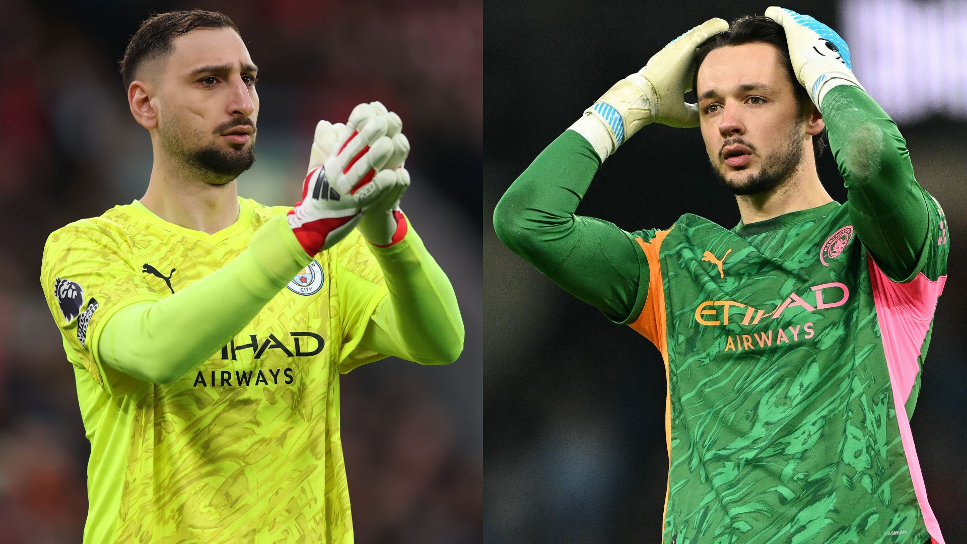 Gianluigi Donnarumma James Trafford Manchester City 2025-26