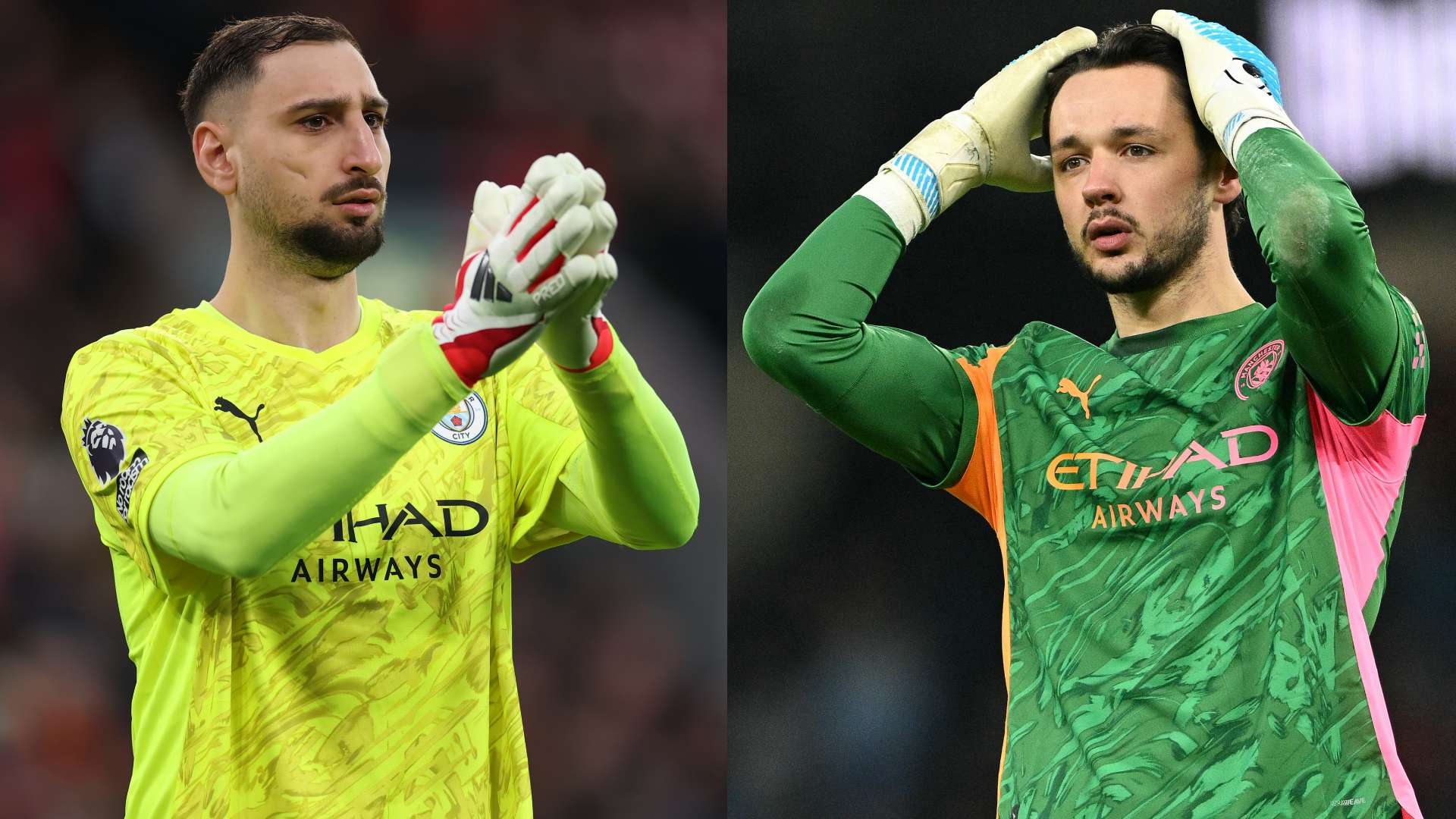 Gianluigi Donnarumma James Trafford Manchester City 2025-26