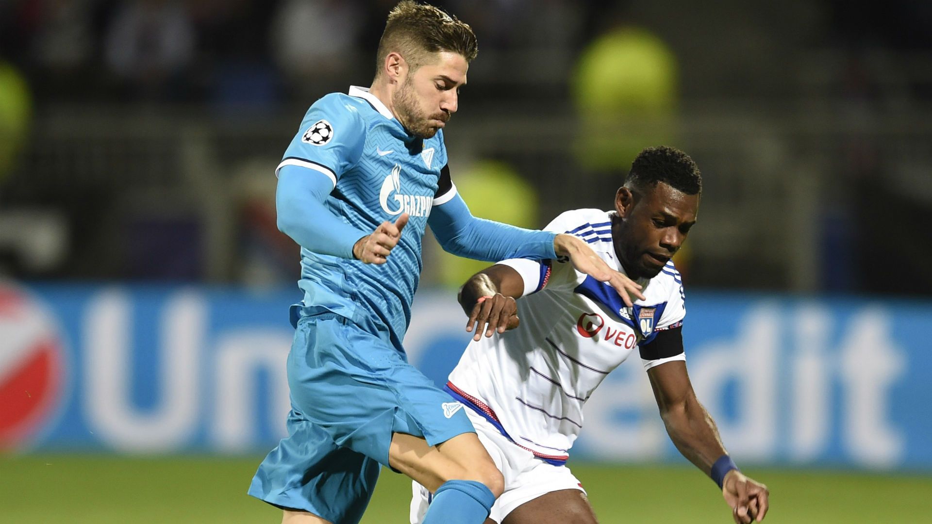 Henri Bedimo Javi Garcia Lyon Zenit St-Petersburg UEFA Champions League 04112015