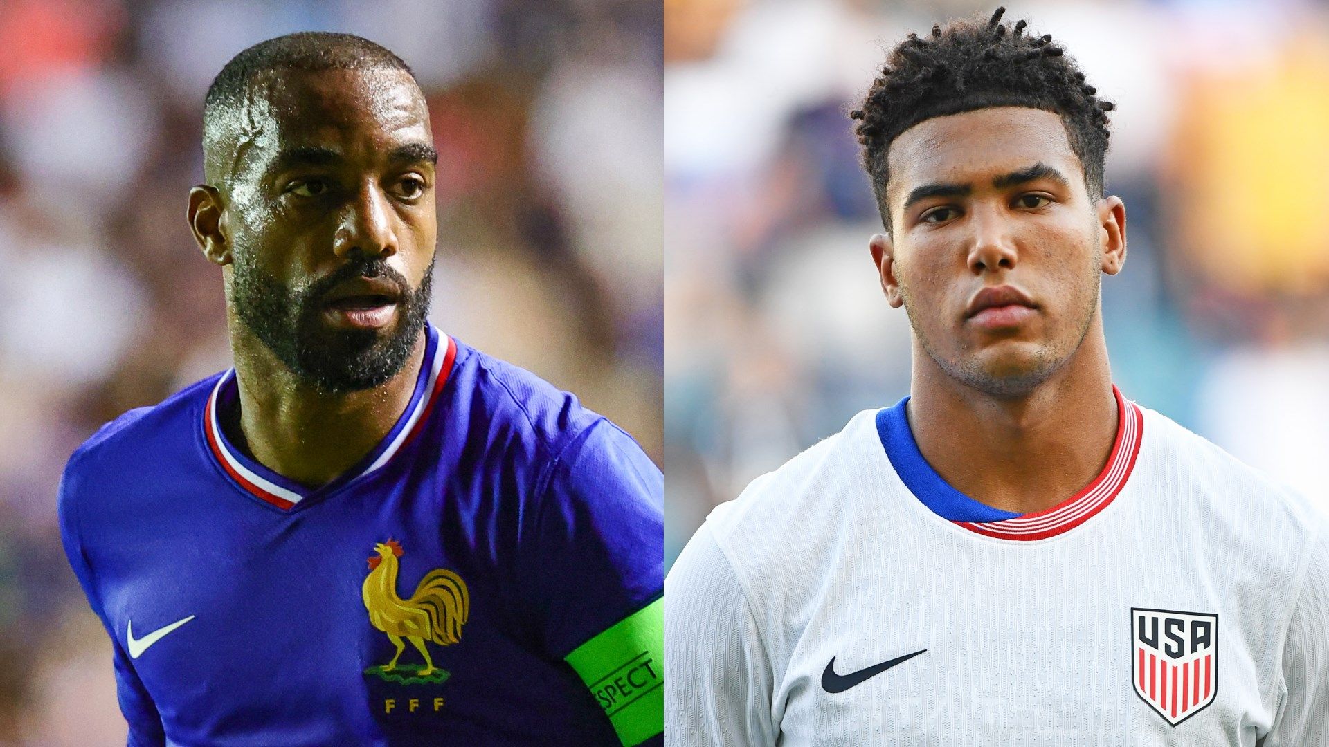 Alexandre Lacazette Caleb Wiley France USMNT
