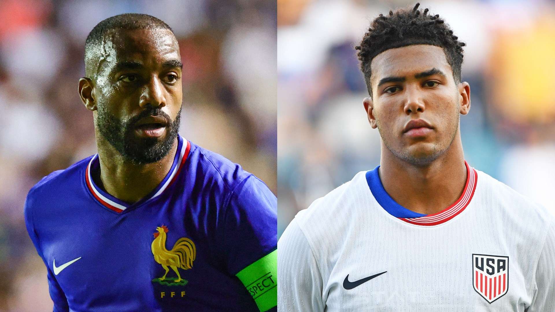 Alexandre Lacazette Caleb Wiley France USMNT