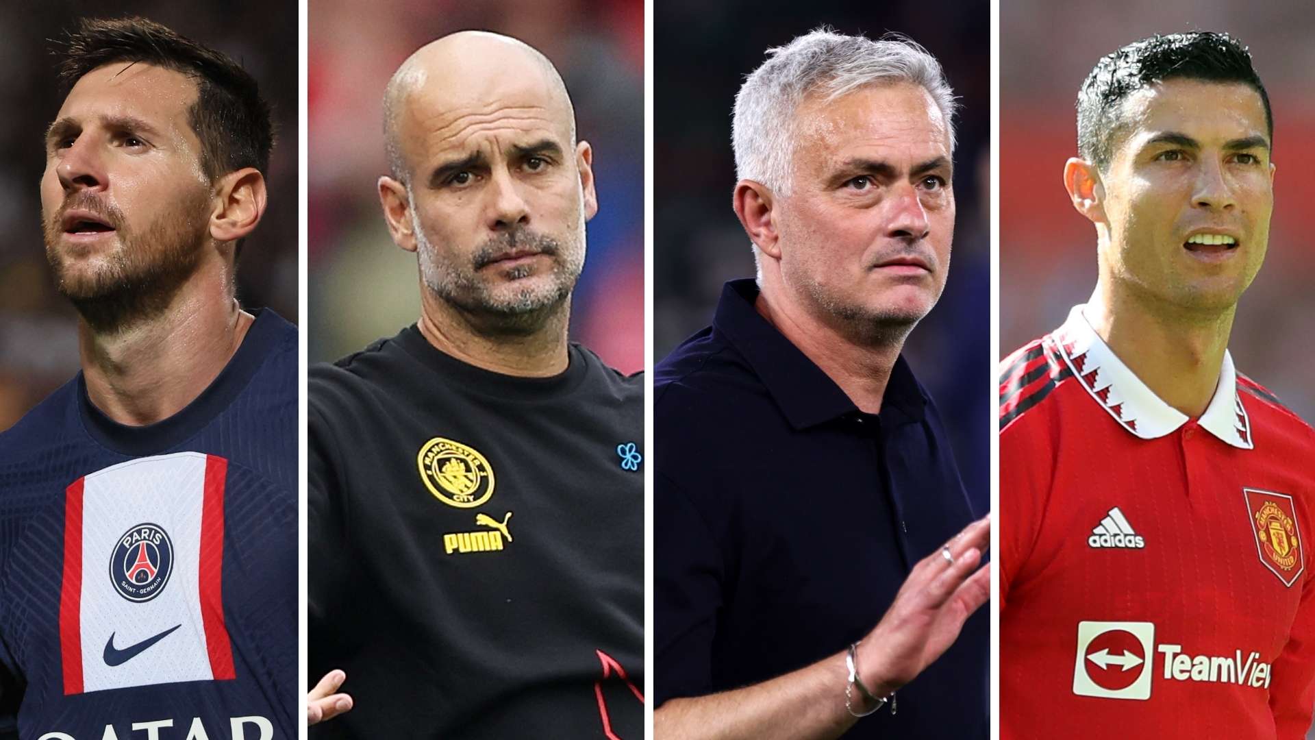 Messi Guardiola Mourinho Ronaldo