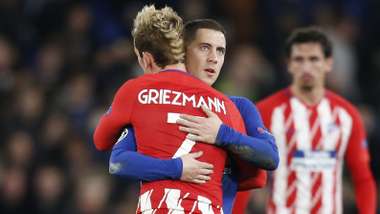 Eden Hazard Antoine Griezmann Chelsea Atletico Madrid