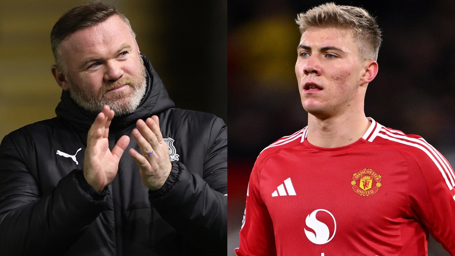 Wayne Rooney Rasmus Hojlund 