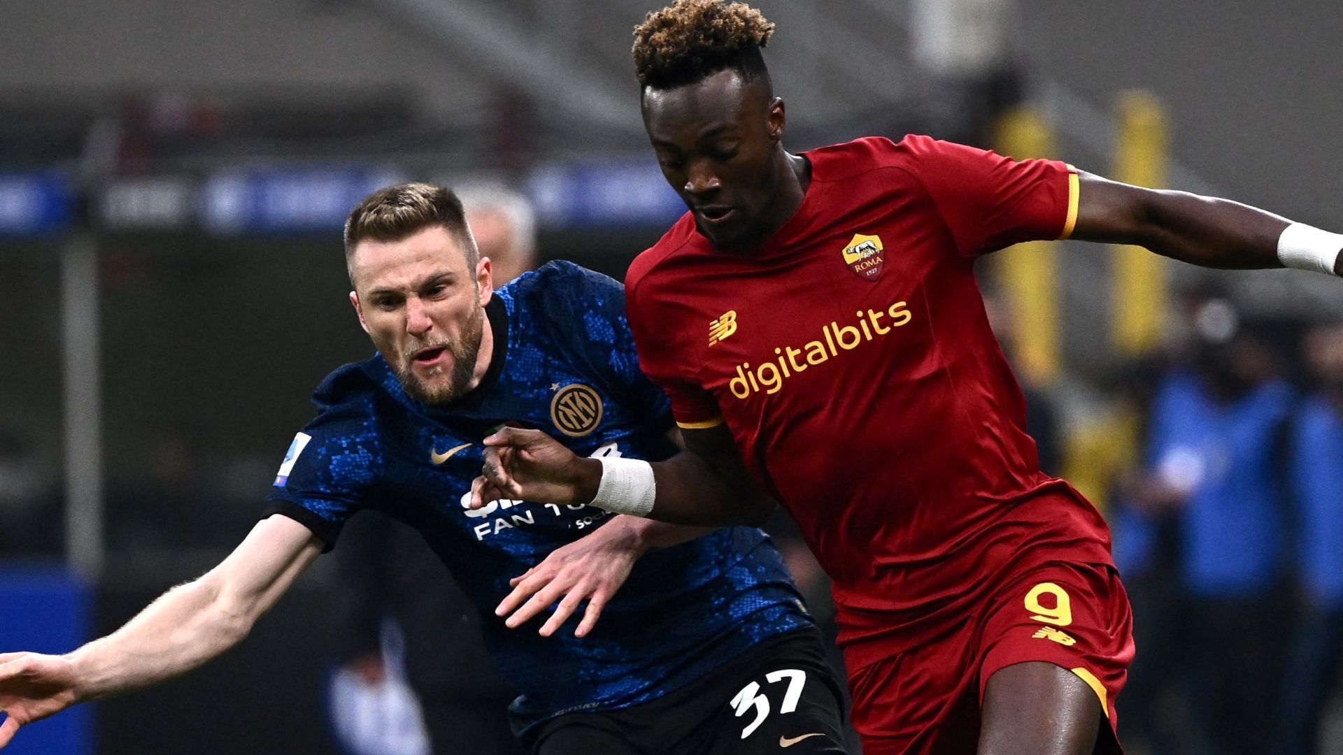Skriniar Abraham Inter Roma Serie A