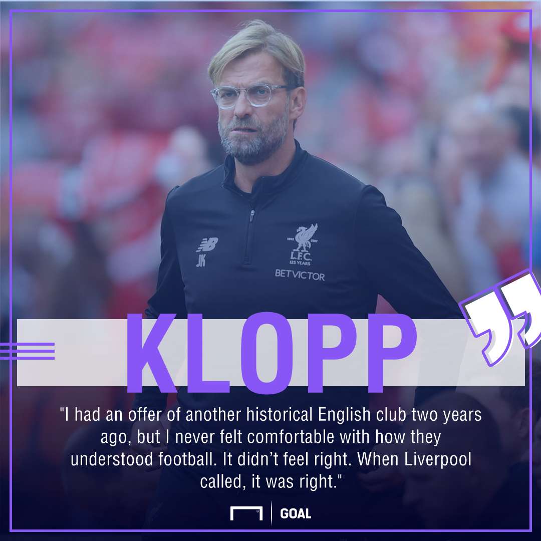 Jurgen Klopp Liverpool turned down rival