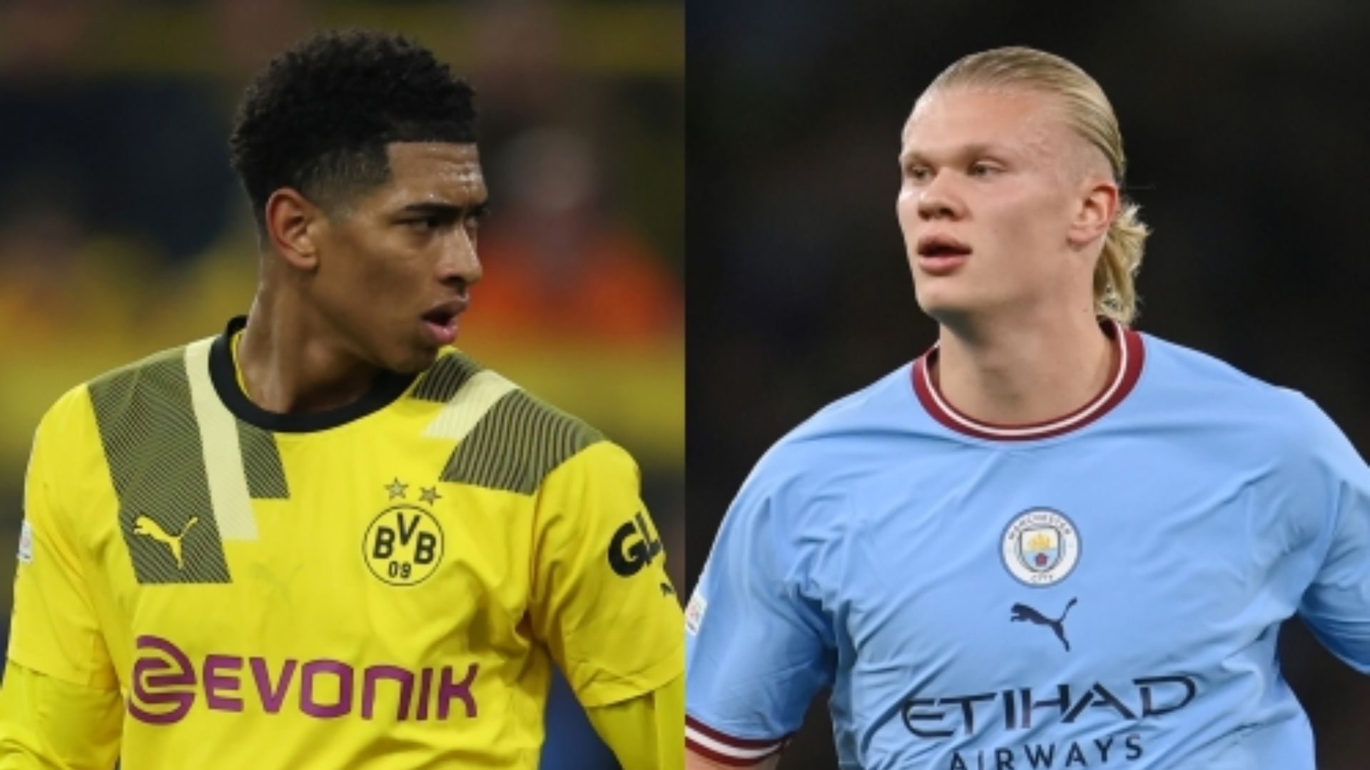 Jude Bellingham Dortmund Erling Haaland Man City