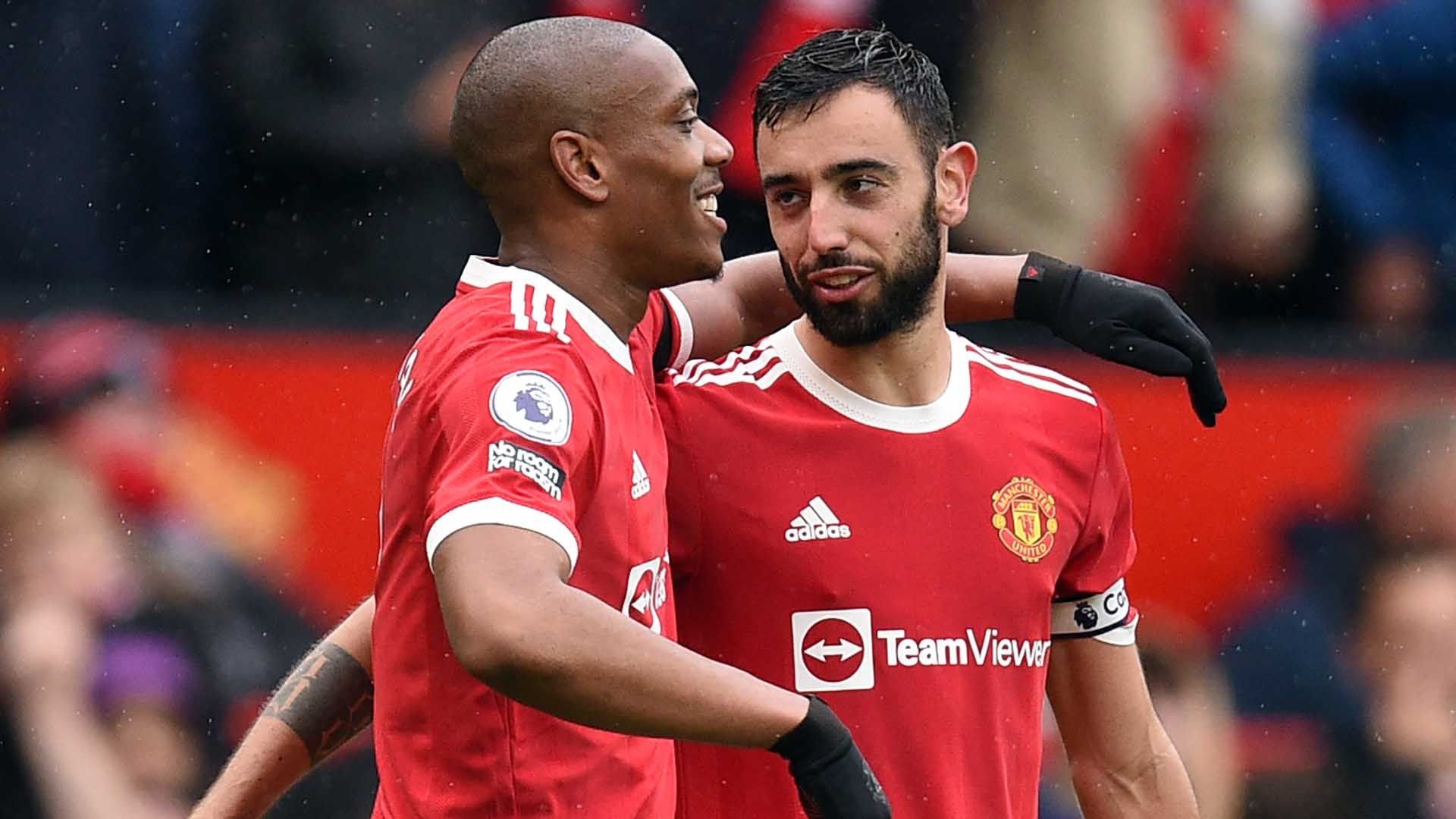 Anthony Martial Bruno Fernandes Man Utd 2021-22