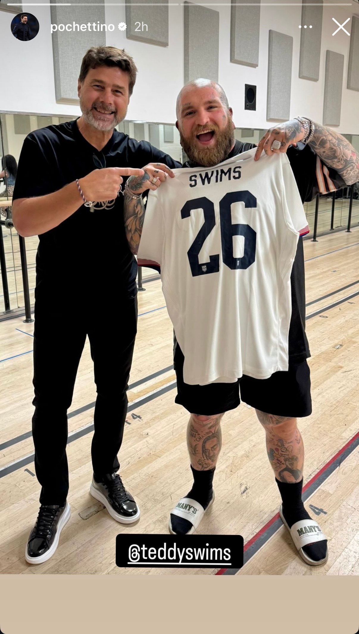 Mauricio Pochettino and Teddy Swims