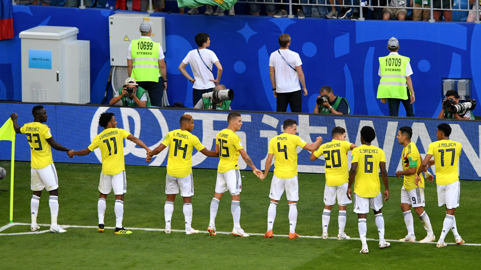 festejo Colombia Senegal WC Russia 28062018