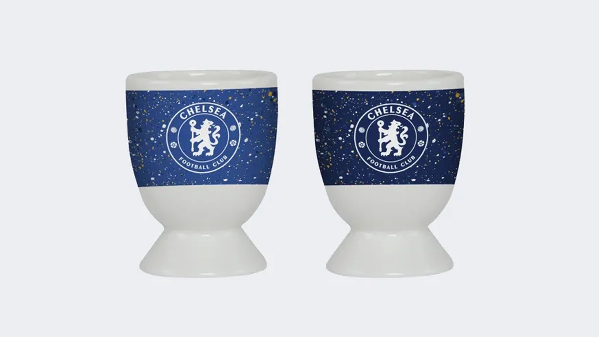 Chelsea FC Paint Splatter Egg Cups - 2 pack