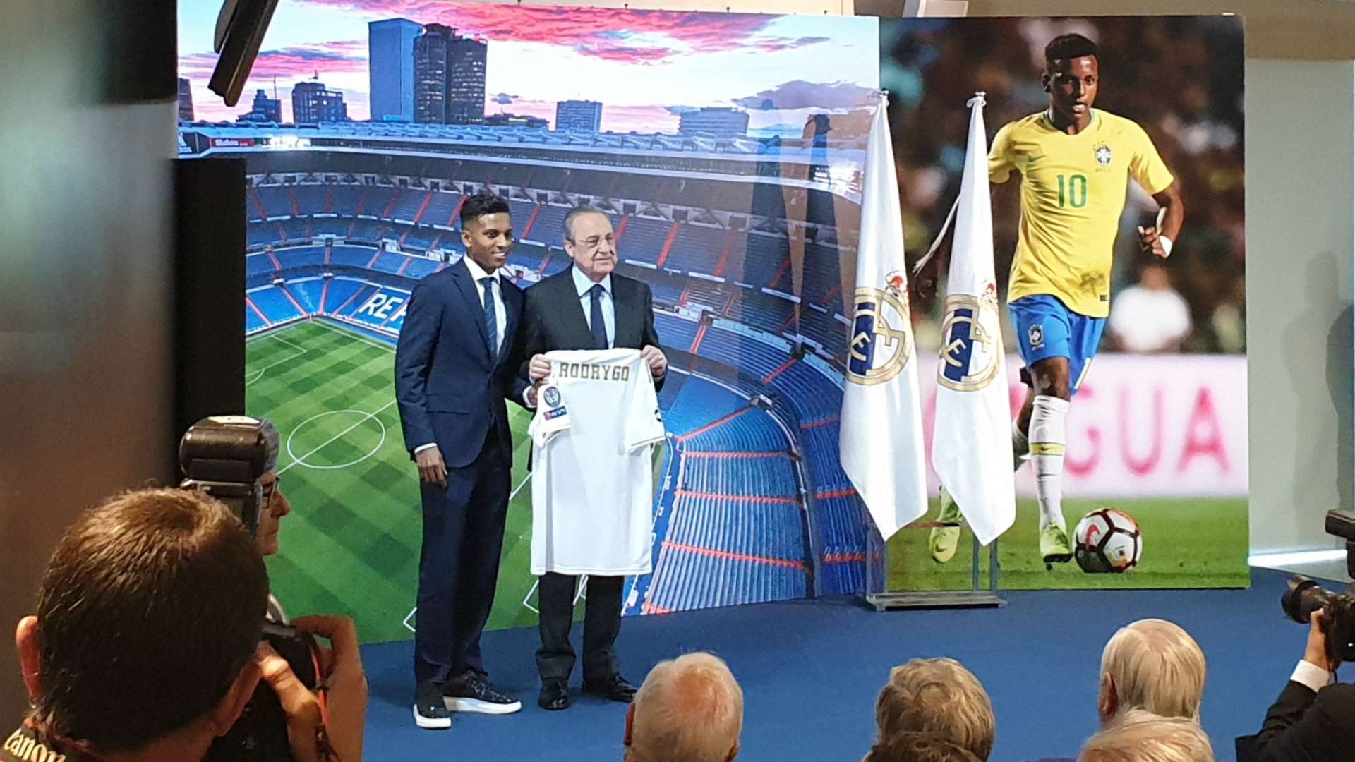 Rodrygo y Florentino.