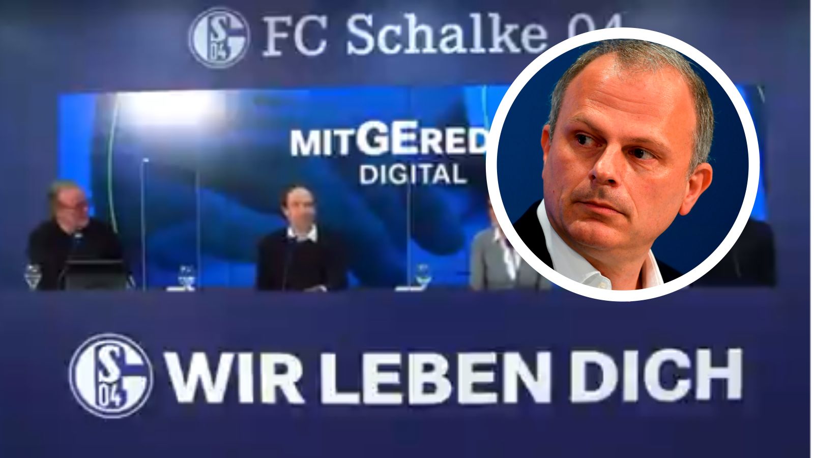 GFX Schalke press conference Jochen Schneider