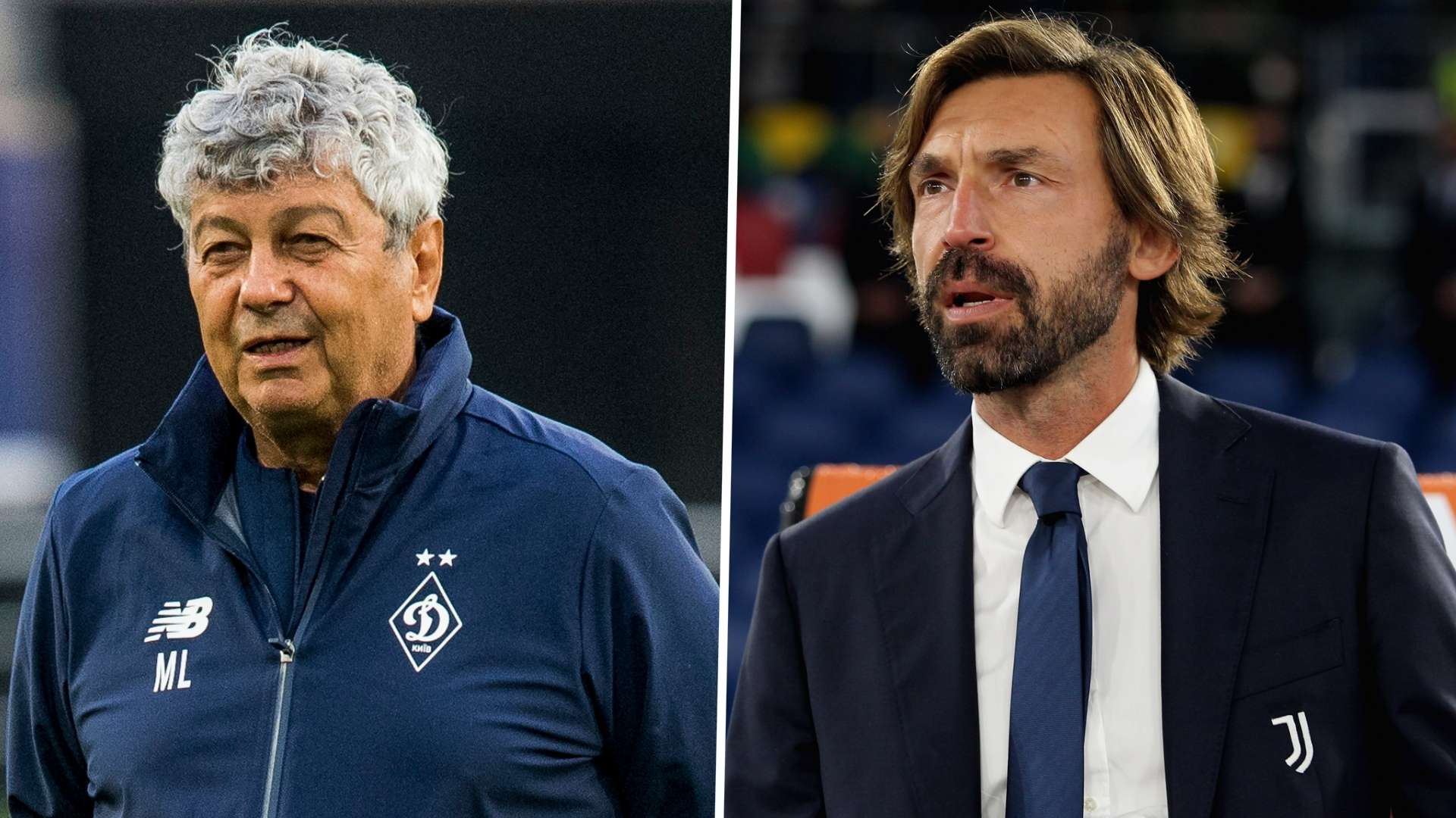 Mircea Lucescu Andrea Pirlo Dynamo Kyiv Juventus GFX