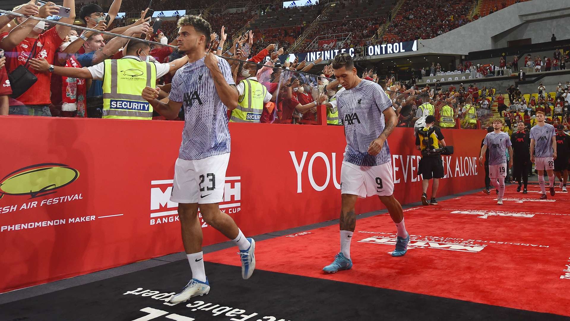 Luis Diaz Liverpool Manchester United friendly 2022-23