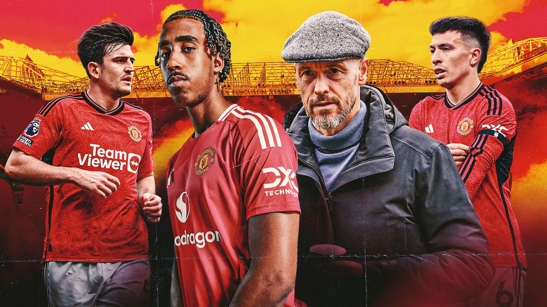 Man Utd Leny Yoro Gfx