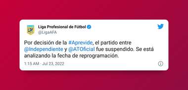 Decisión Aprevide Independiente Atlético Tucumán 23072022
