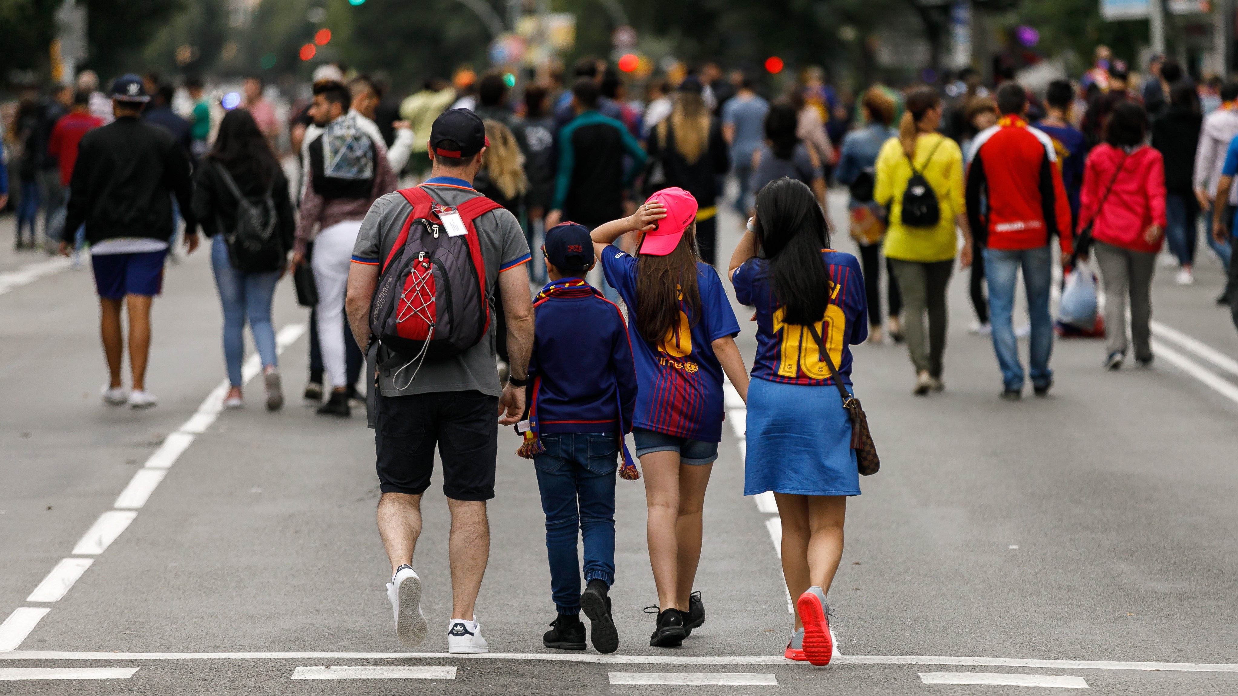 Fans out of Camp Nou Barcelona Las Palmas LaLiga 01102017