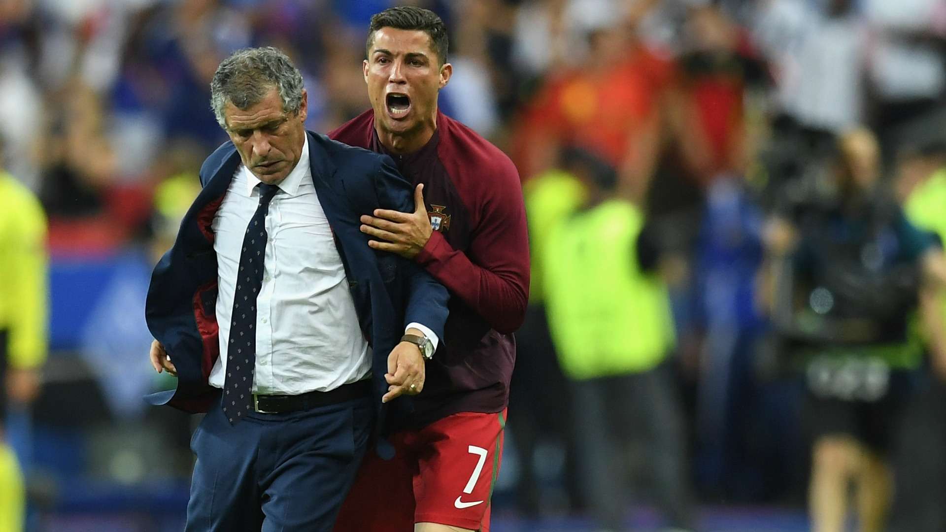 Fernando Santos y Cristiano