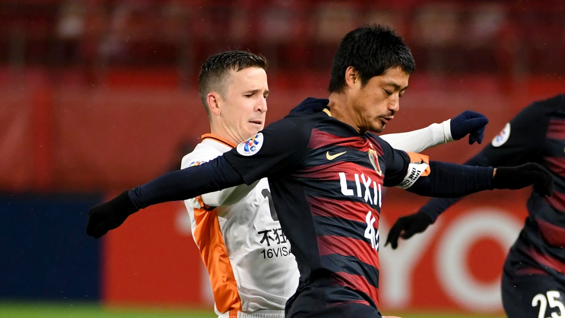 Mitsuo Ogasawara Matt McKay Kashima Antlers v Brisbane Roar AFC Champions League 14032017
