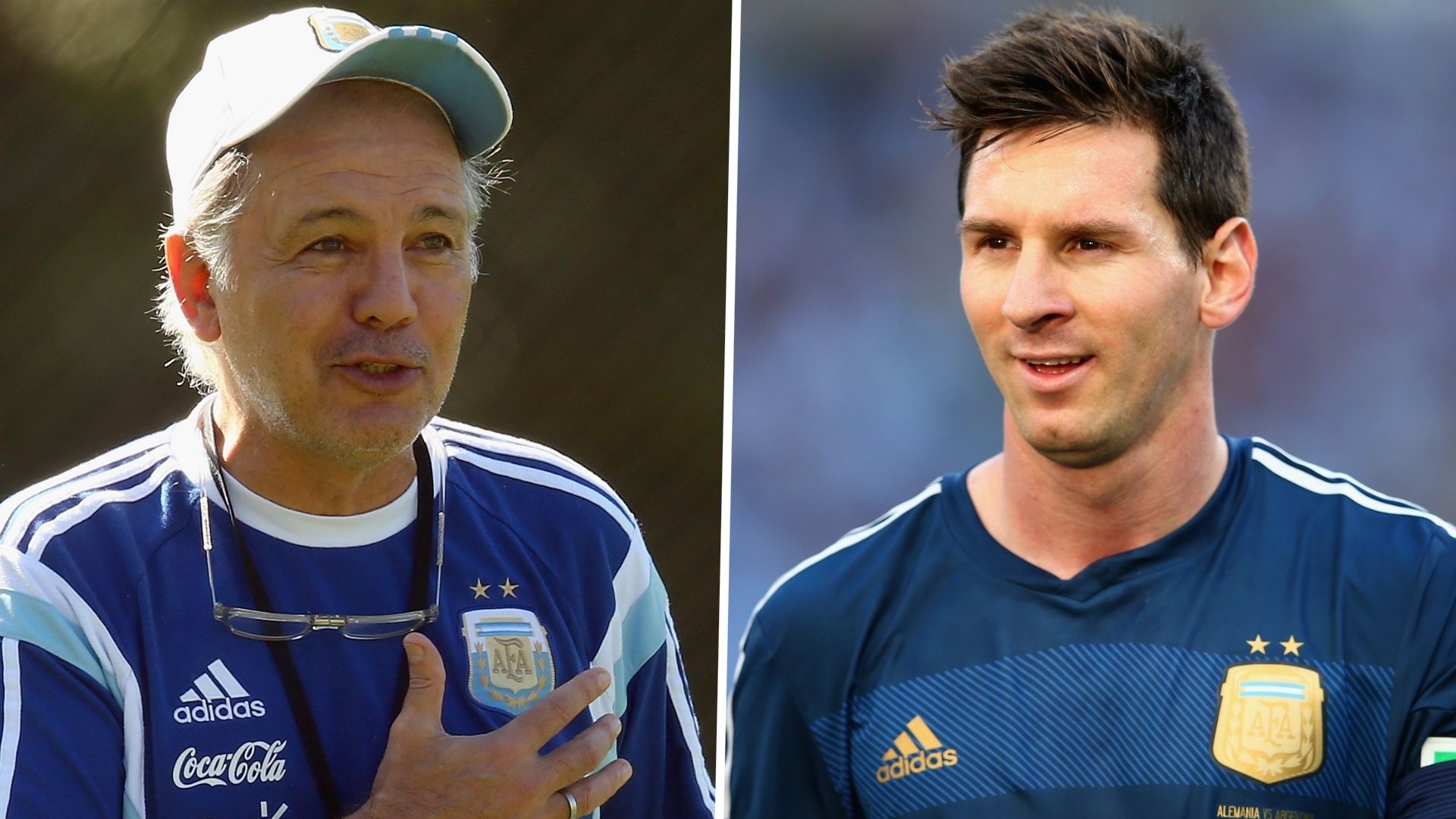 Alejandro Sabella Lionel Messi Argentina GFX