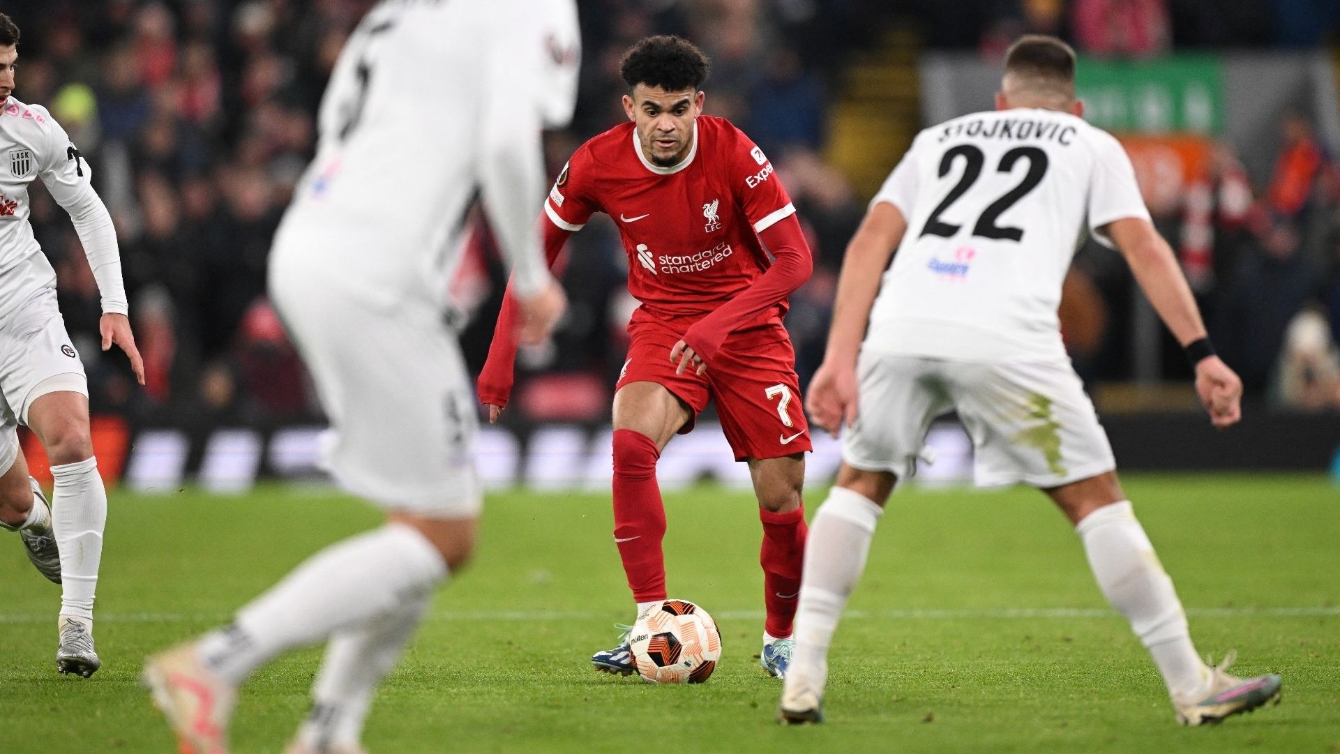 Luis Diaz - Liverpool vs LASK Europa League 30112023