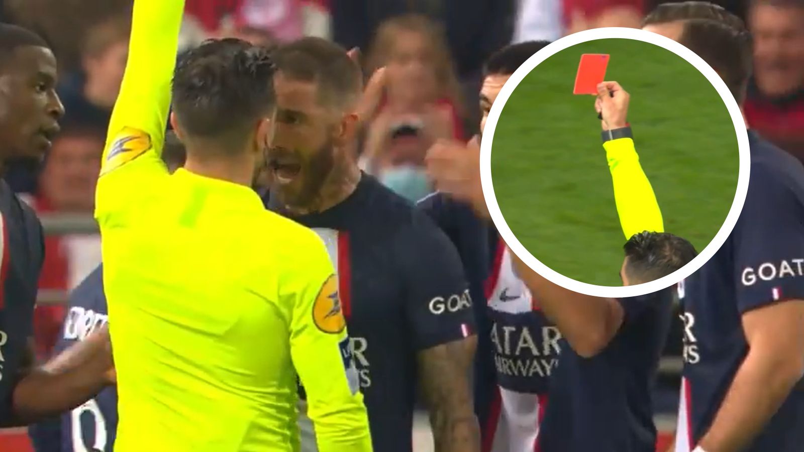 GFX Sergio Ramos PSG red