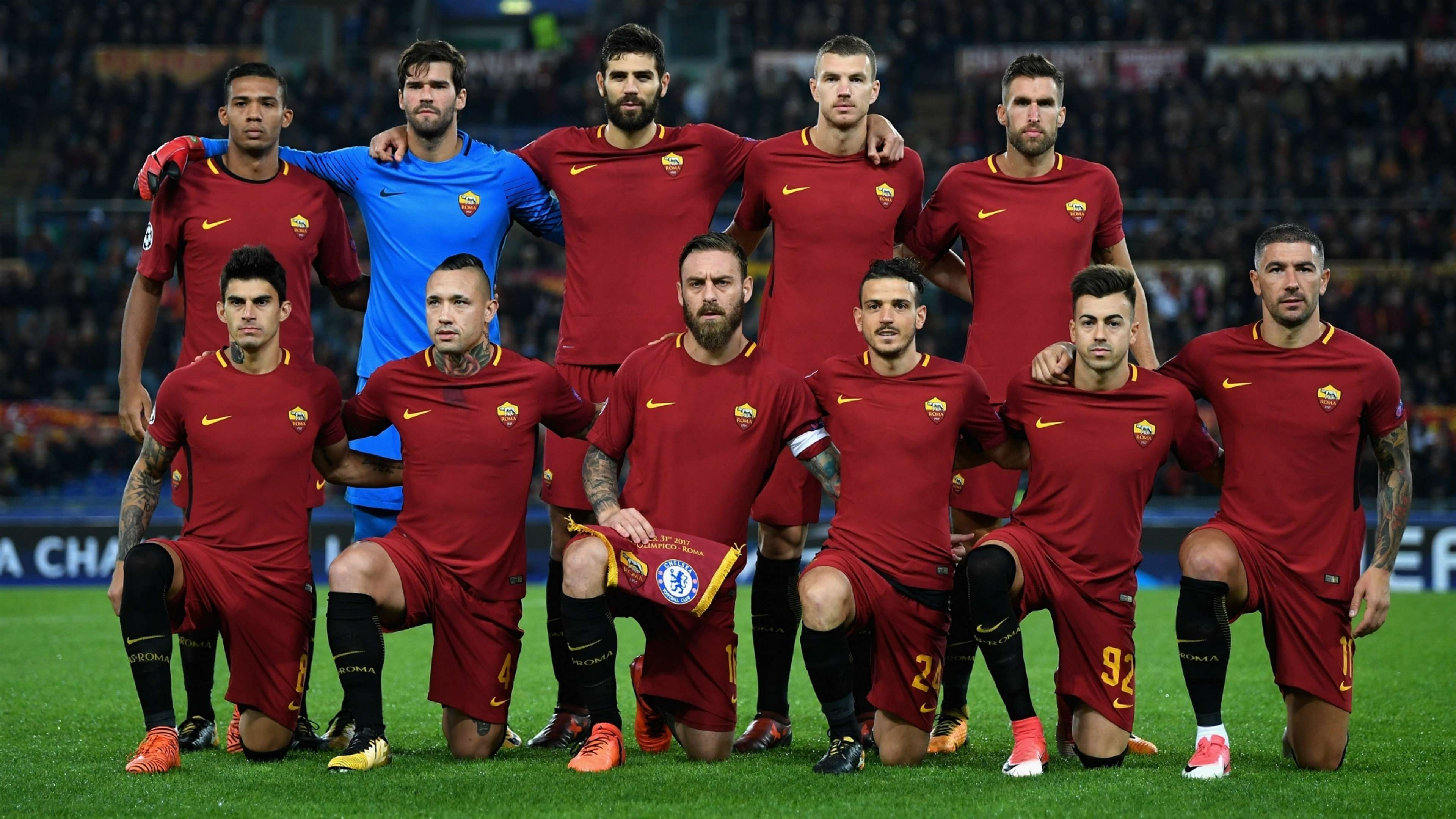 Roma lineups Roma Chelsea UEFA Champions League 10312017