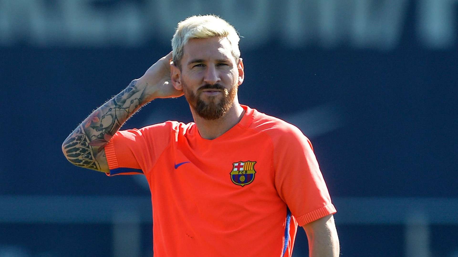 Lionel Messi Barcelona training