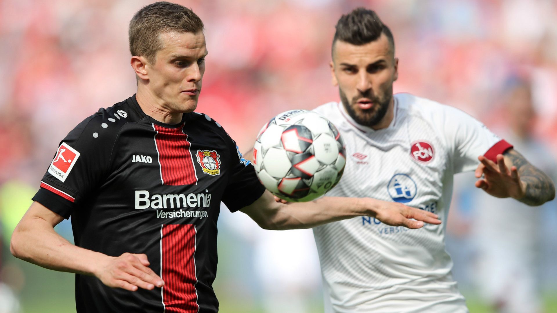 SVEN BENDER BAYER LEVERKUSEN MIKAEL ISHAK NÜRNBERG GERMAN BUNDESLIGA 20042019