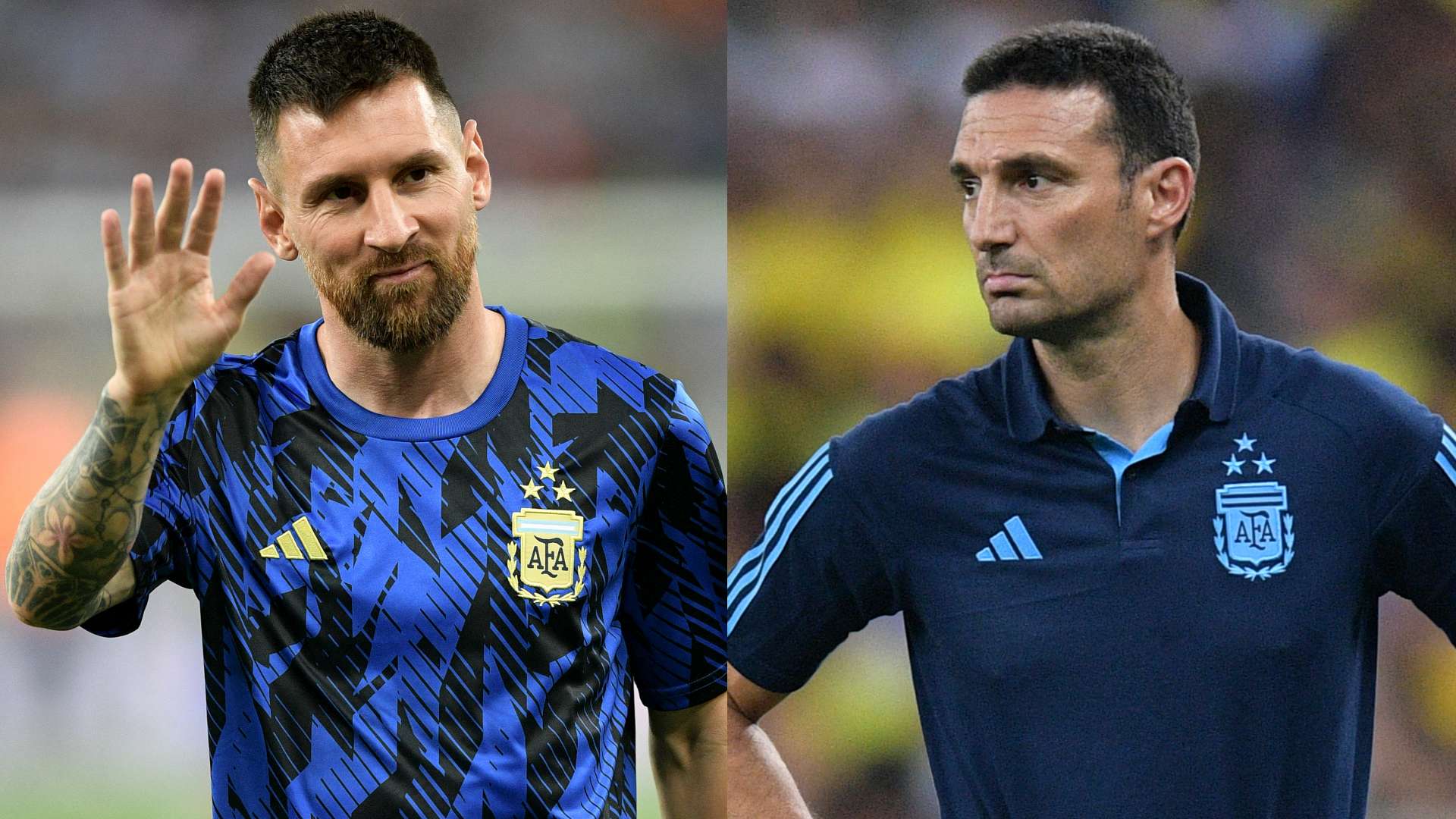 Lionel Messi Lionel Scaloni Argentina