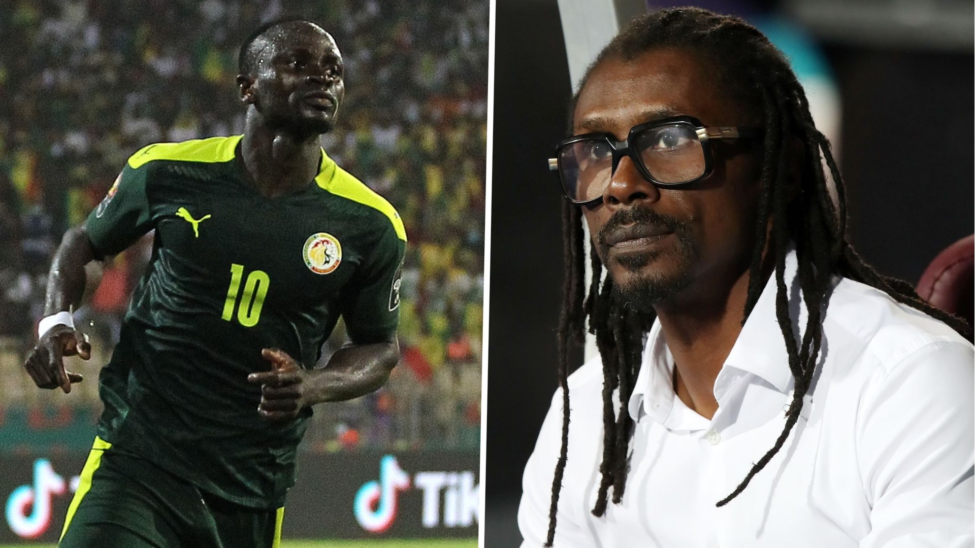 Aliou Cisse, head coach of Senegal and Sadio Mane.
