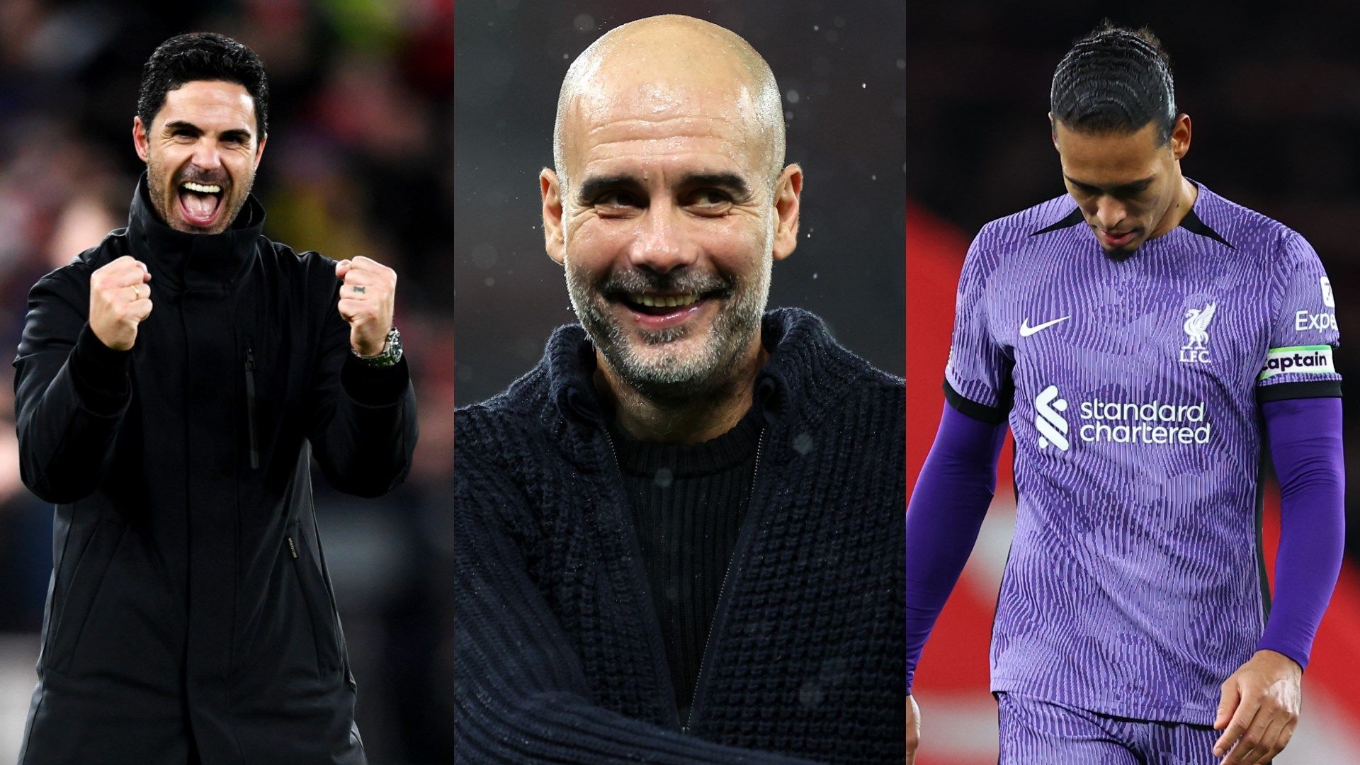 Arteta Van Dijk Guardiola GFX