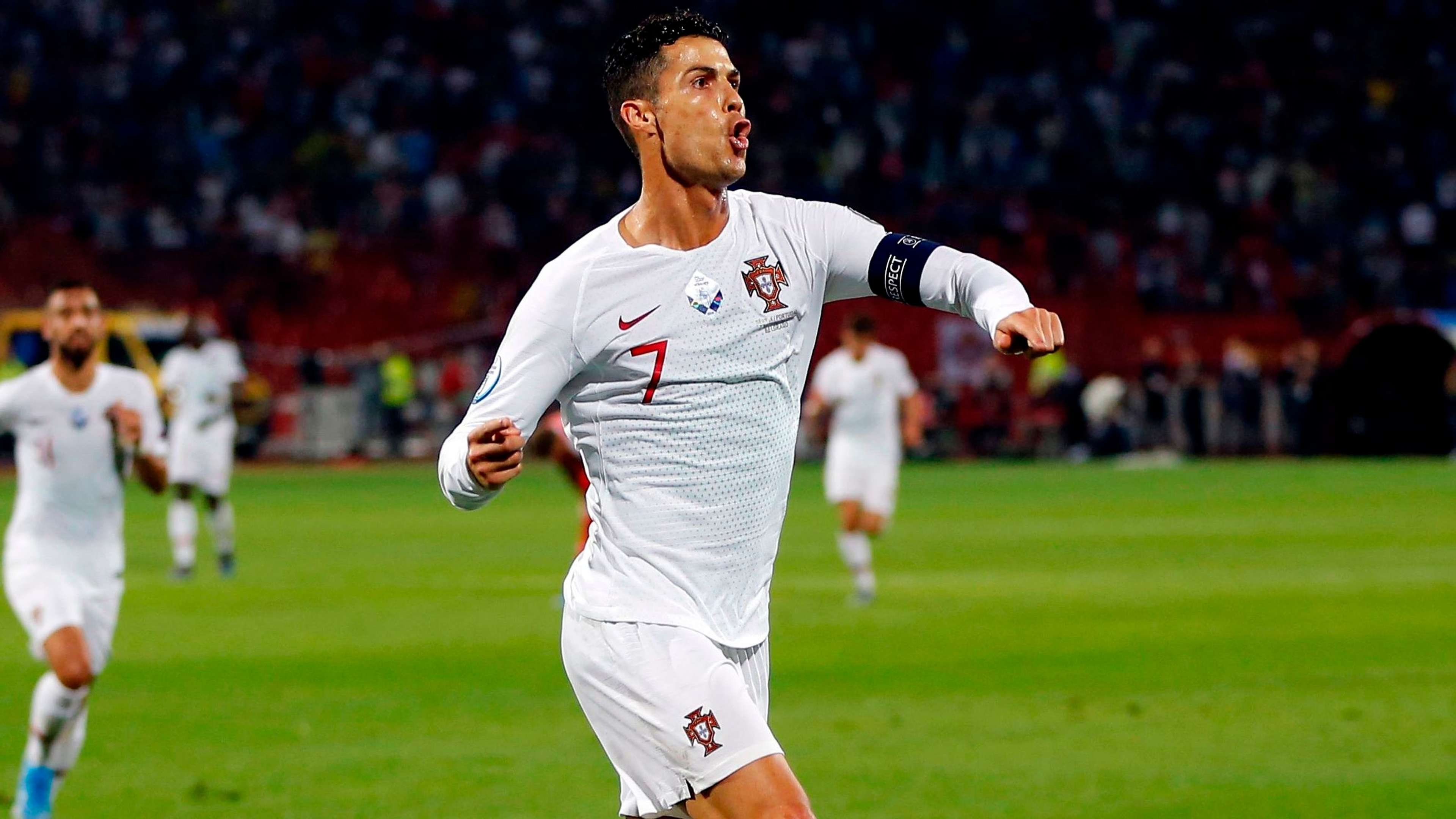 Cristiano Ronaldo Serbia vs Portugal Euro Qualifiers