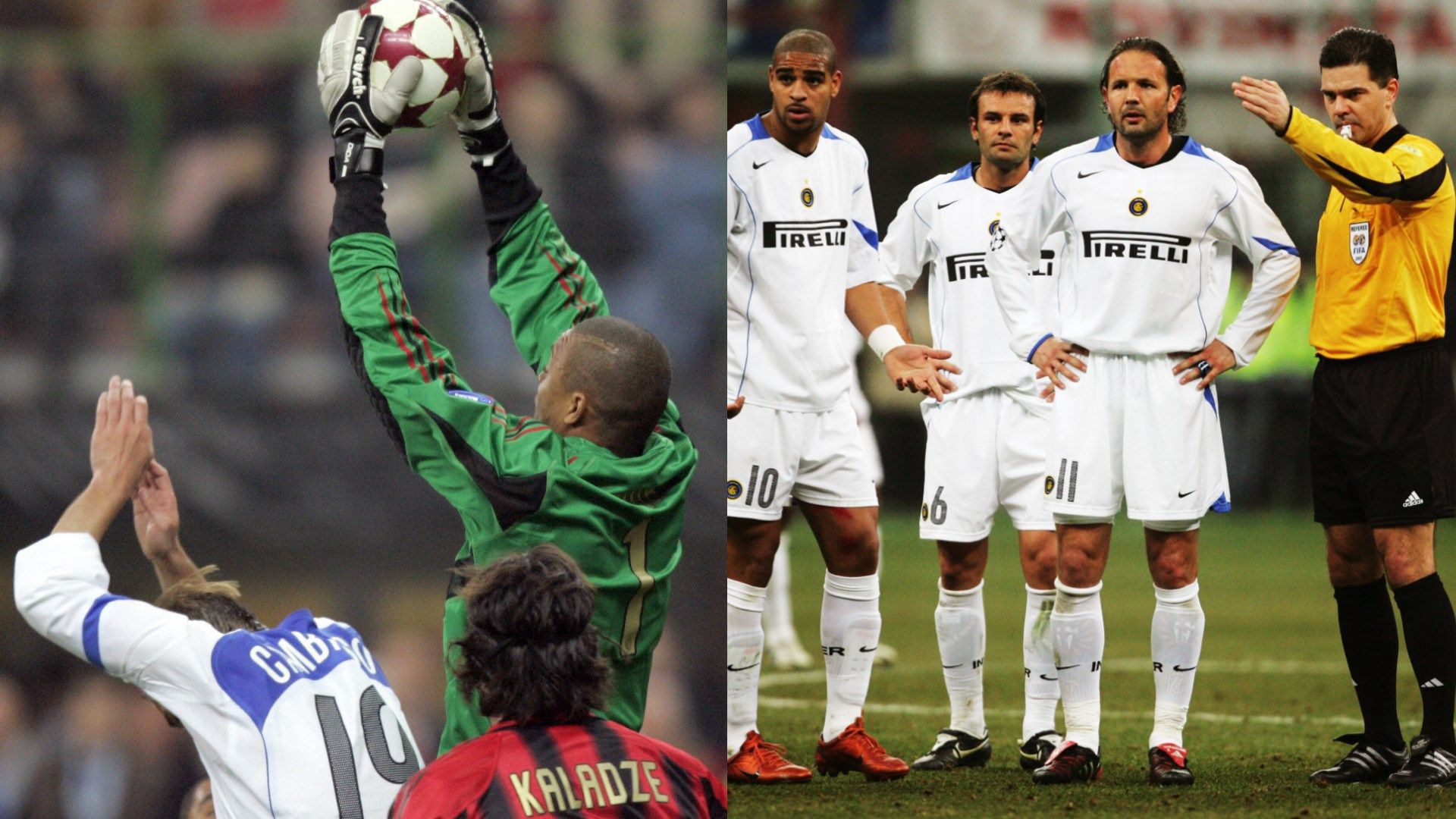 Dida Sinisa Mihajlovic Inter Milan UCL 2005