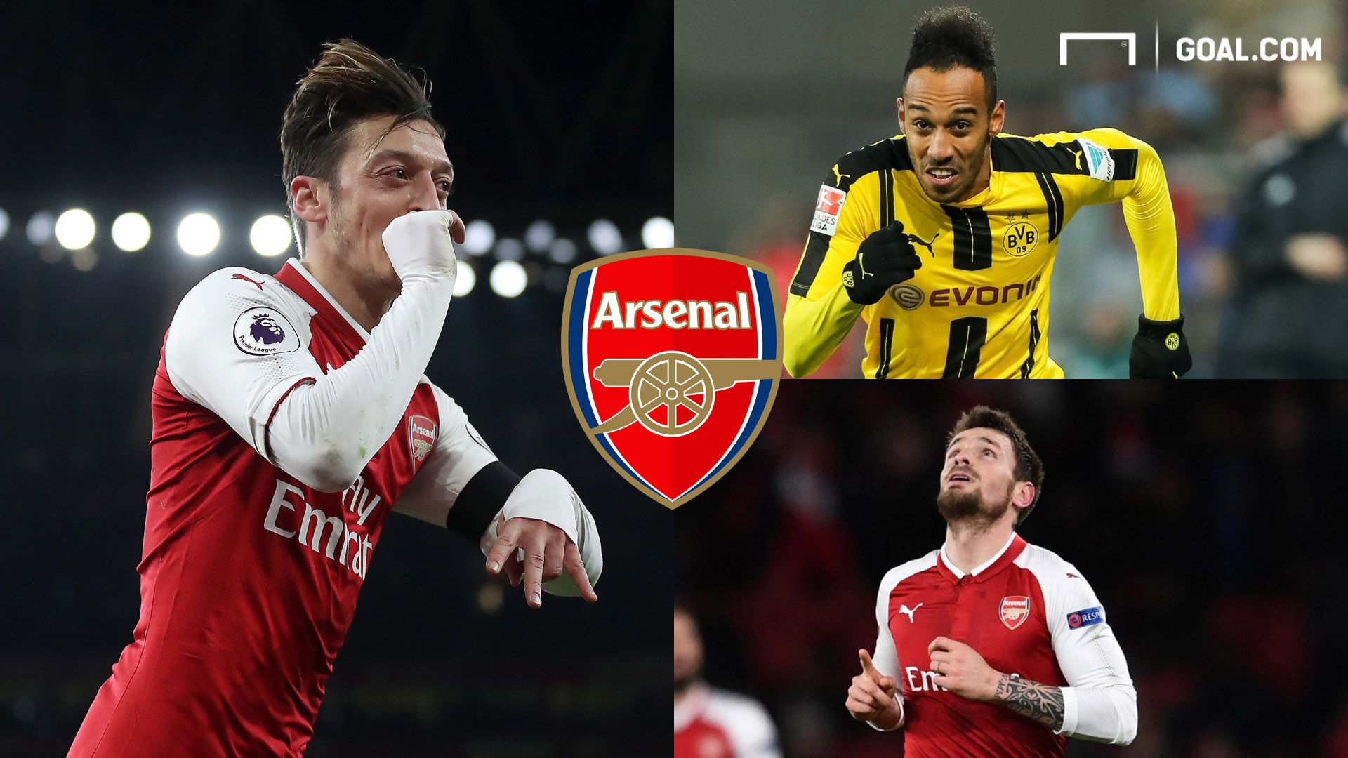 Pierre-Emerick Aubameyang Dortmund Mesut Ozil Mathieu Debuchy