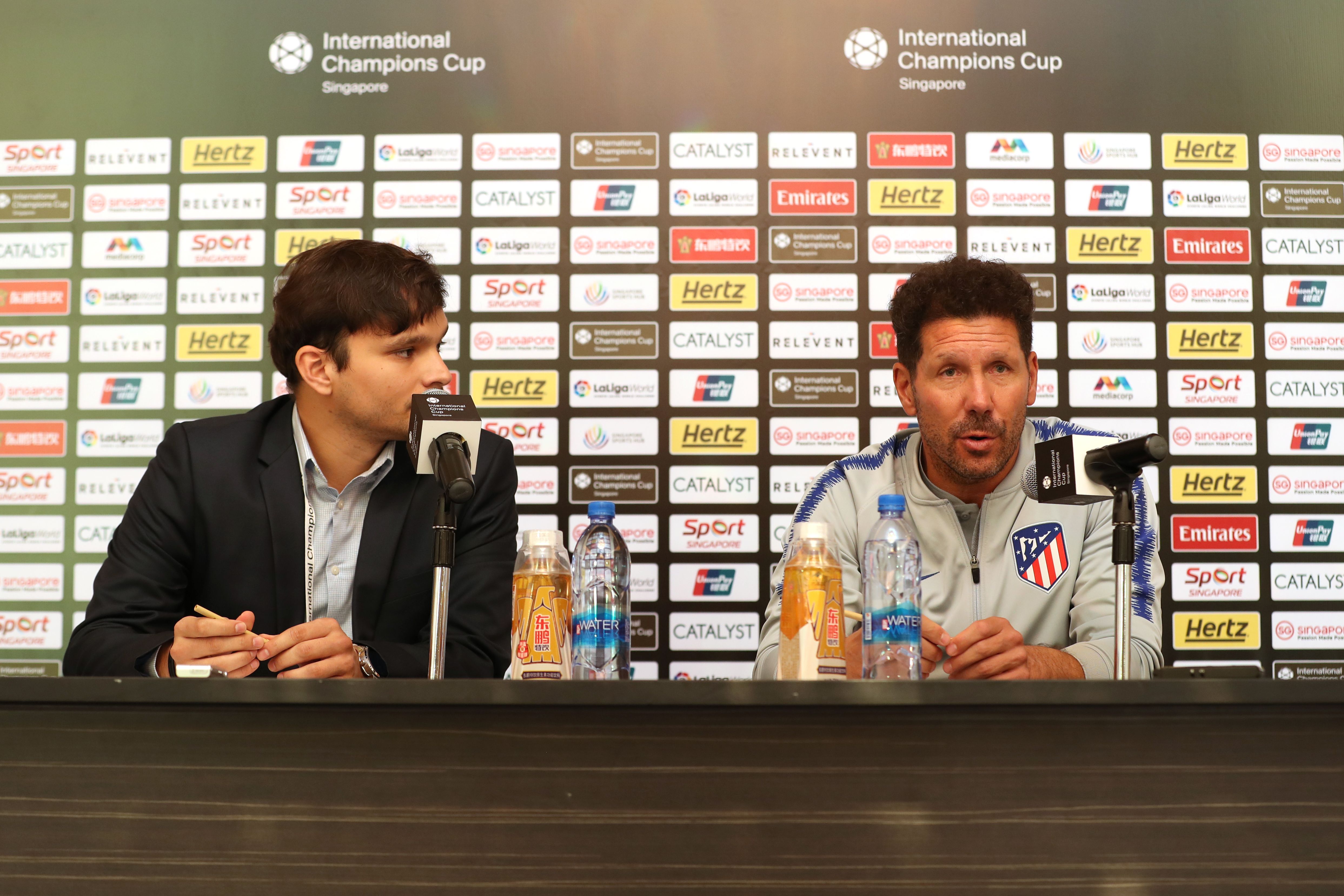 Diego Simeone Atletico Madrid ICC 2018 Singapore