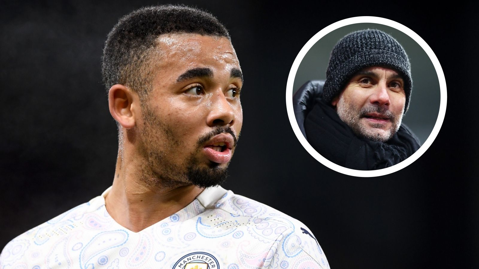 Gabriel Jesus Pep Guardiola Man City GFX