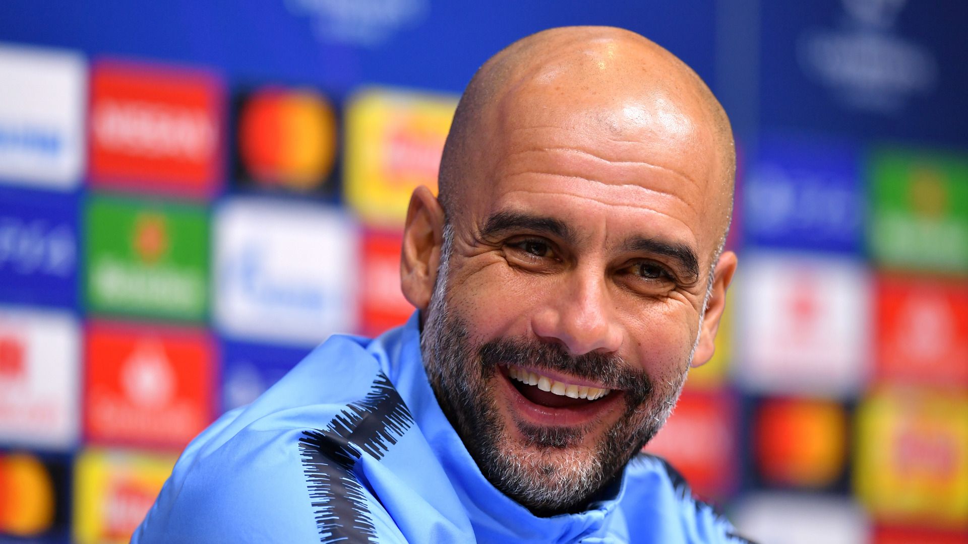 Pep Guardiola smile