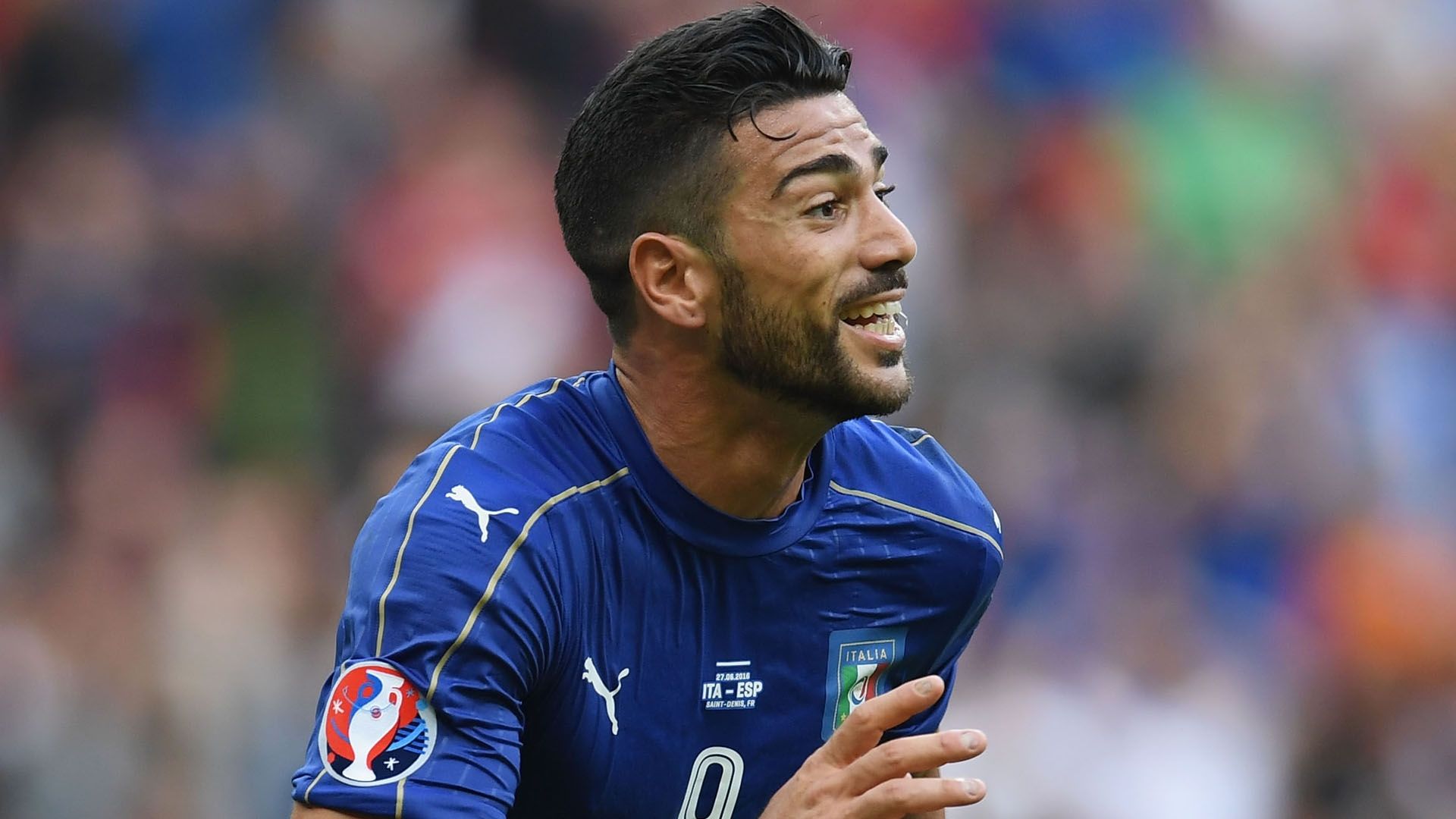 Graziano Pellè Italy Spain Euro 2016