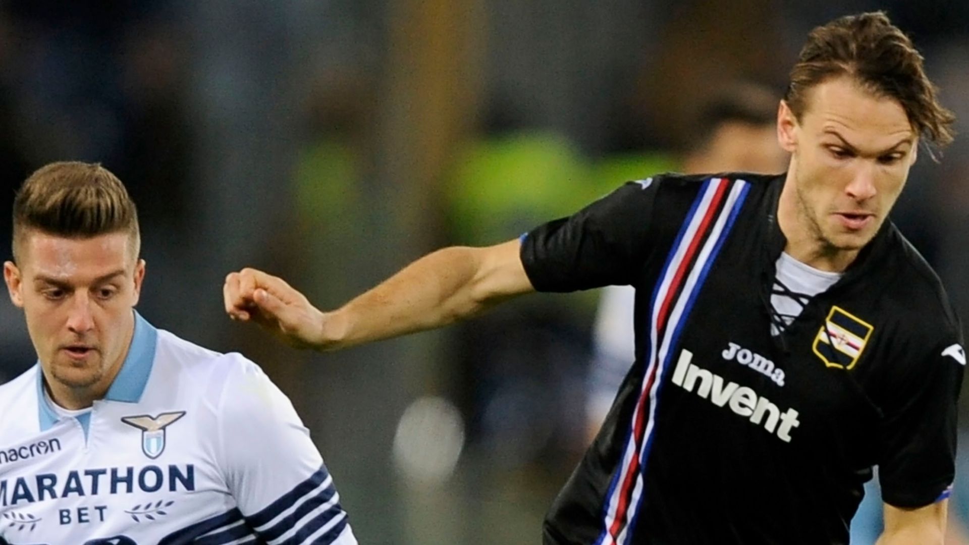 Sergej Milinkovic-Savic Albin Ekdal Lazio Sampdoria