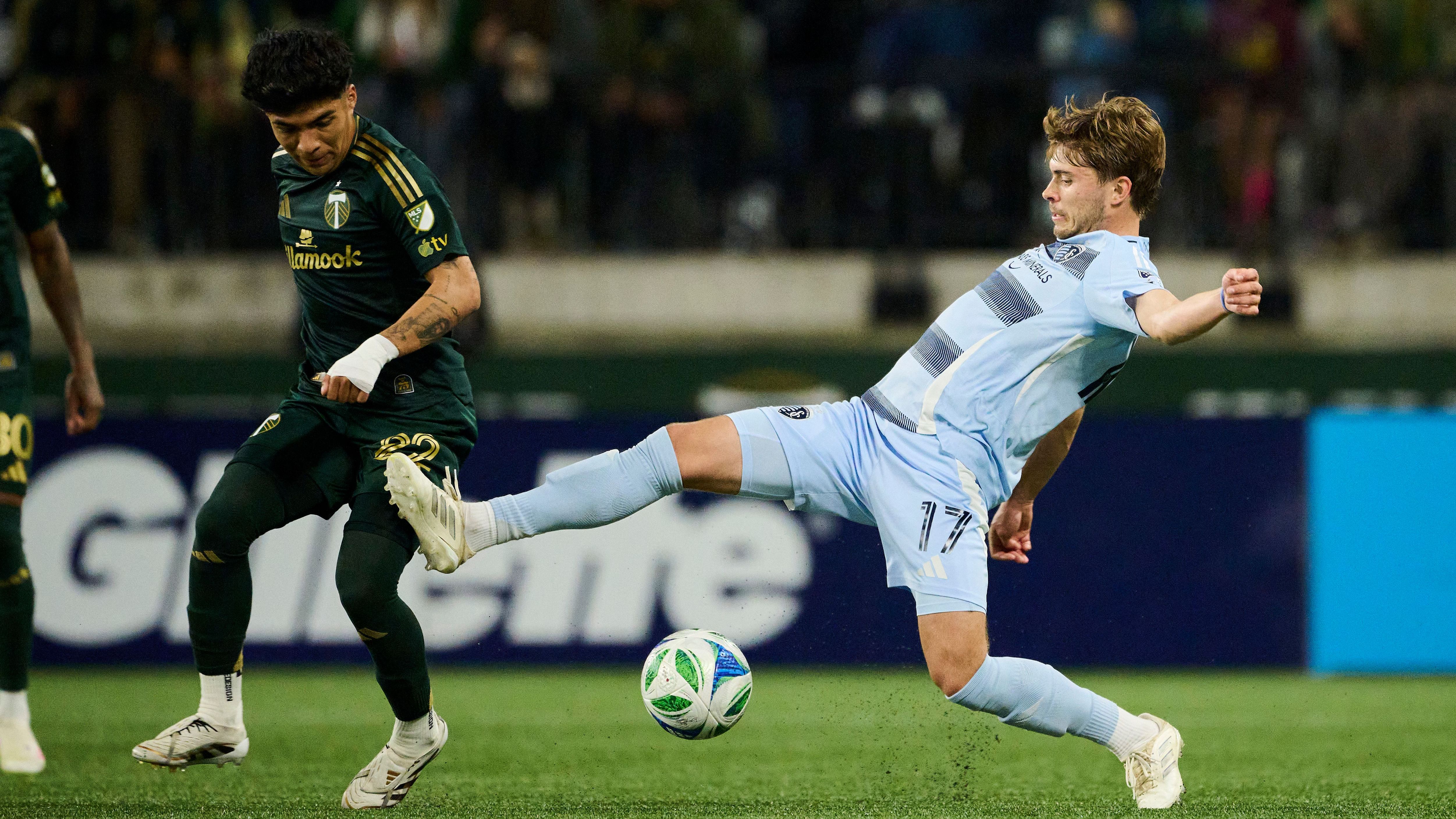 Jake Davis and Omir Fernandez, Portland Timbers vs Sporting KC