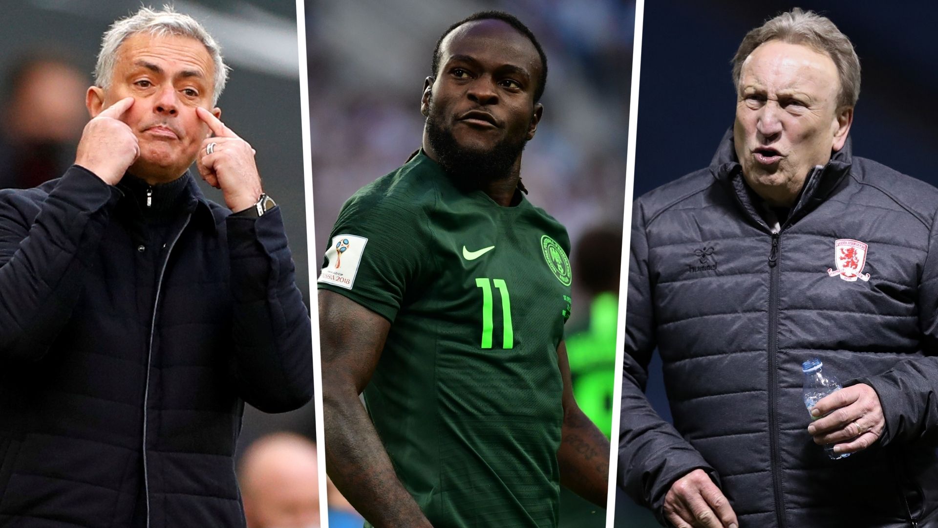 Jose Mourinho Victor Moses Neil Warnock