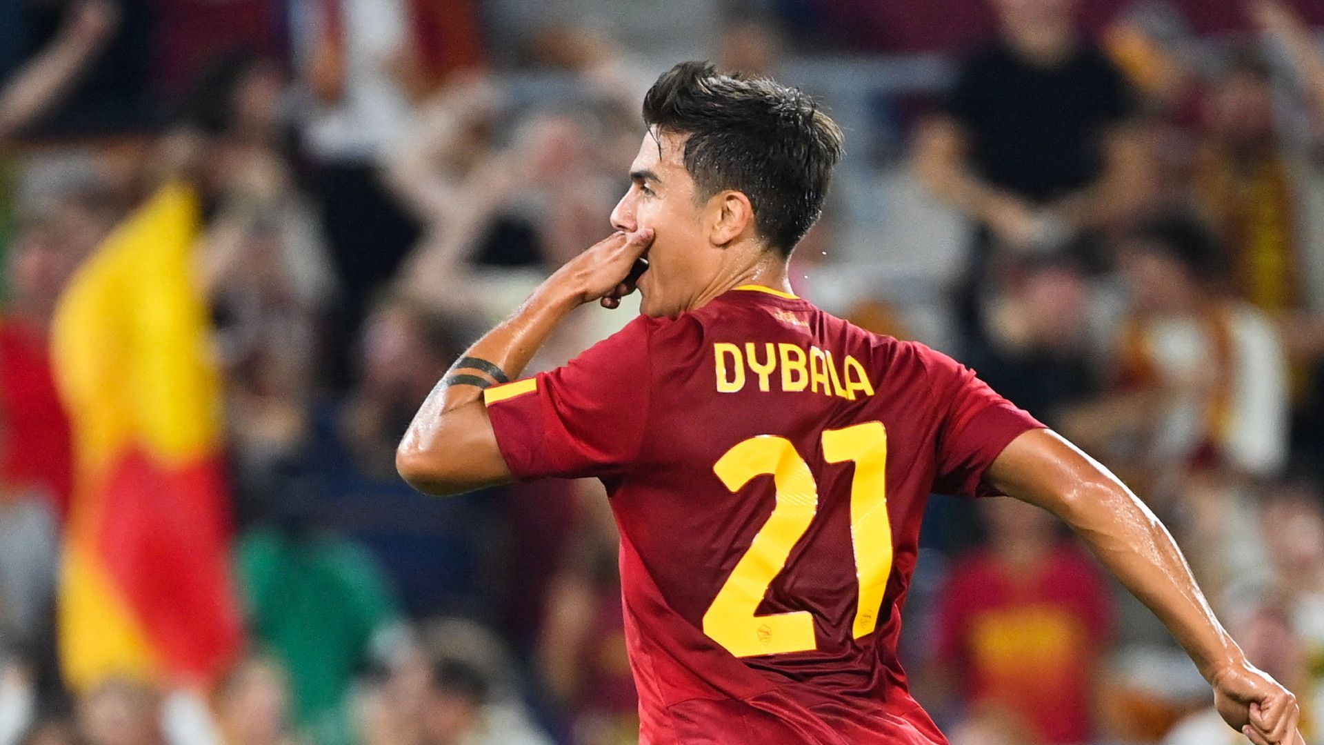 Paulo Dybala Roma Monza celebrate Serie A
